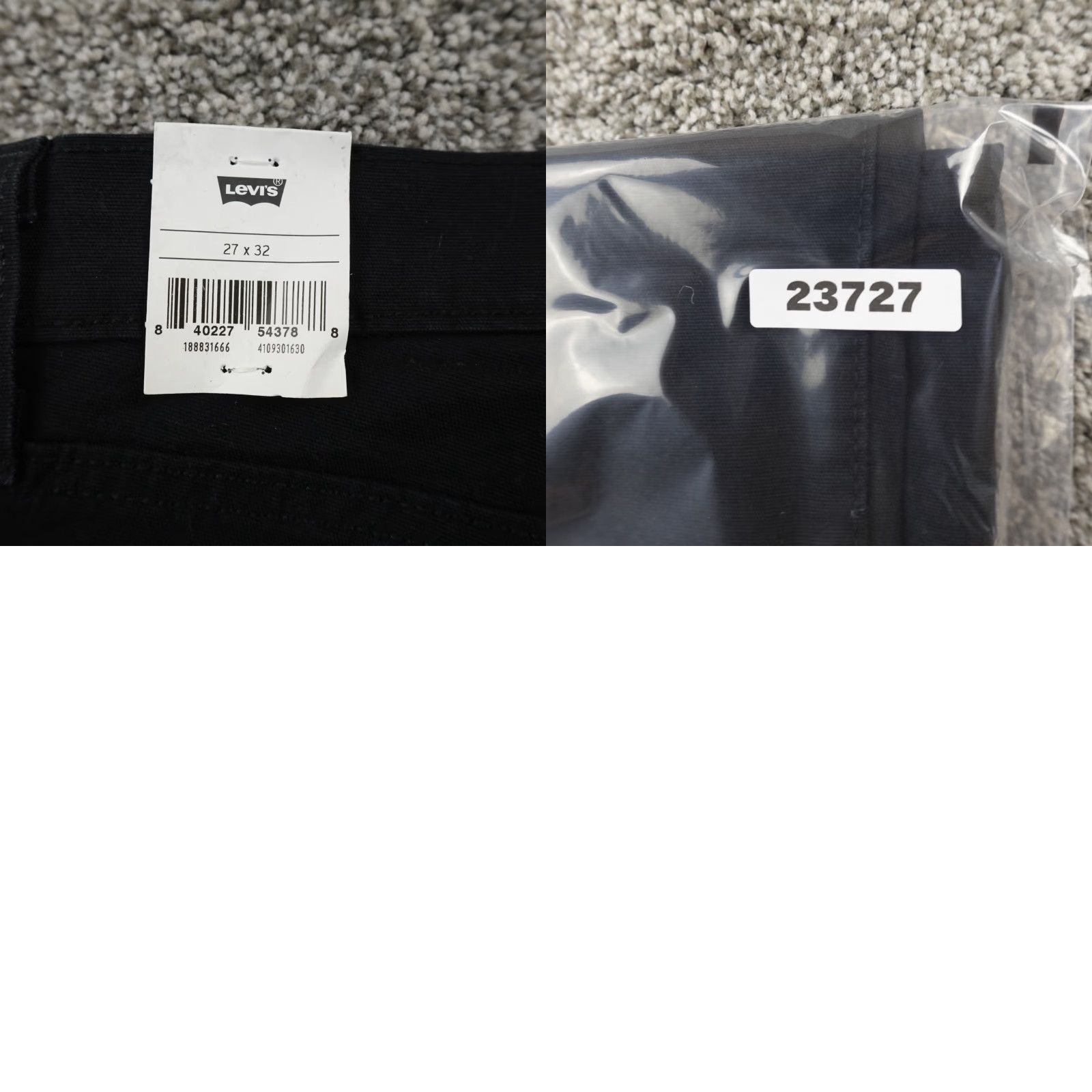 Levi's Levi's Jeans 724 High Rise Slim Straight Stretch Black Denim 27 Size 27" / US 4 / IT 40 - 10 Thumbnail