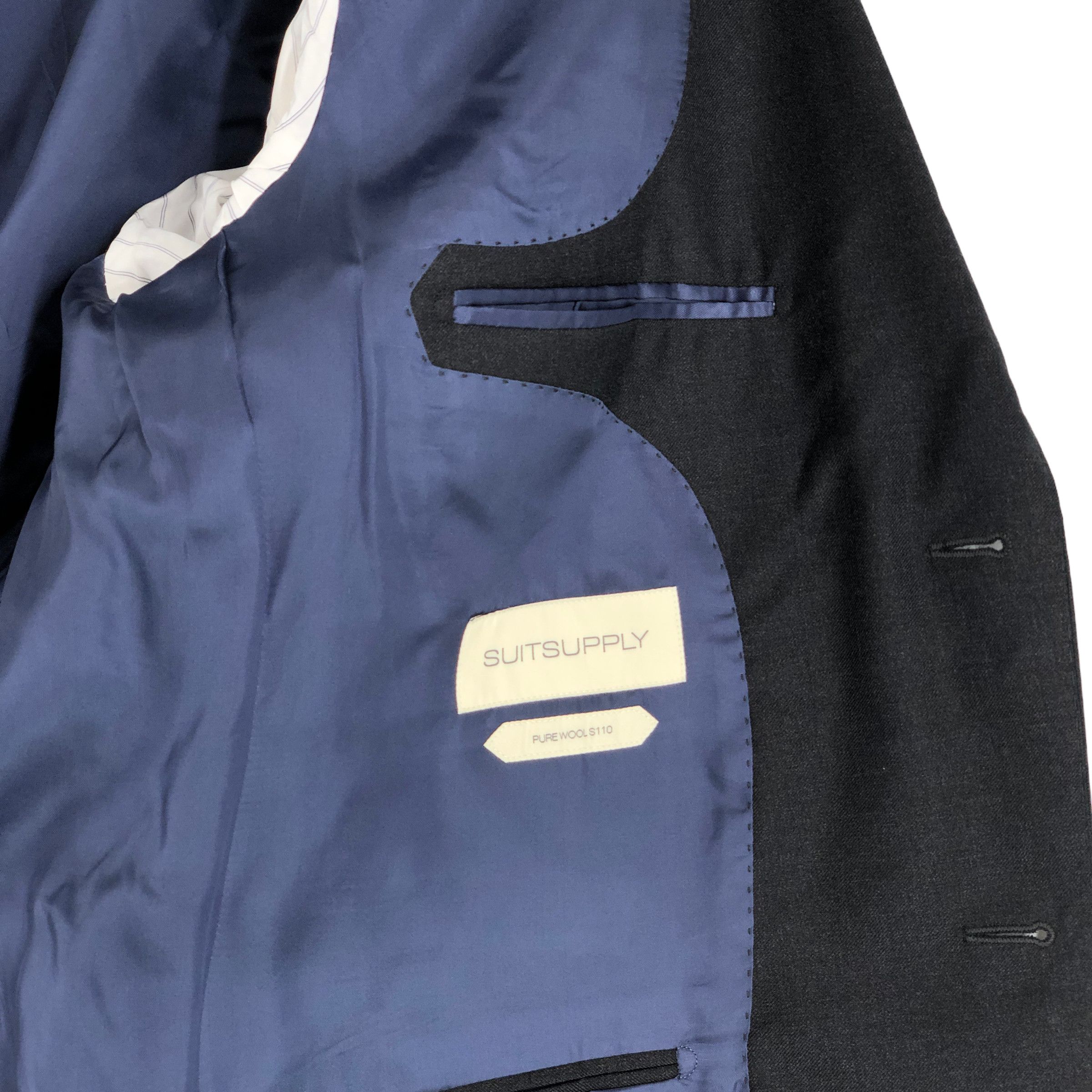Suitsupply Napoli Pure Wool Blazer Size 2XL (EU:28; UK:46; US:46R) Size 46R - 7 Thumbnail