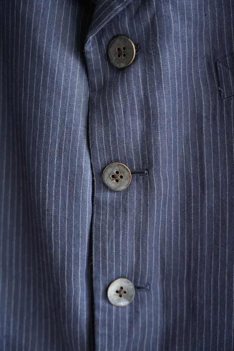 Yohji Yamamoto Yohji Yamamoto Yohji Yamamoto Striped Linen Suit Jacket Size US M / EU 48-50 / 2 - 5 Thumbnail