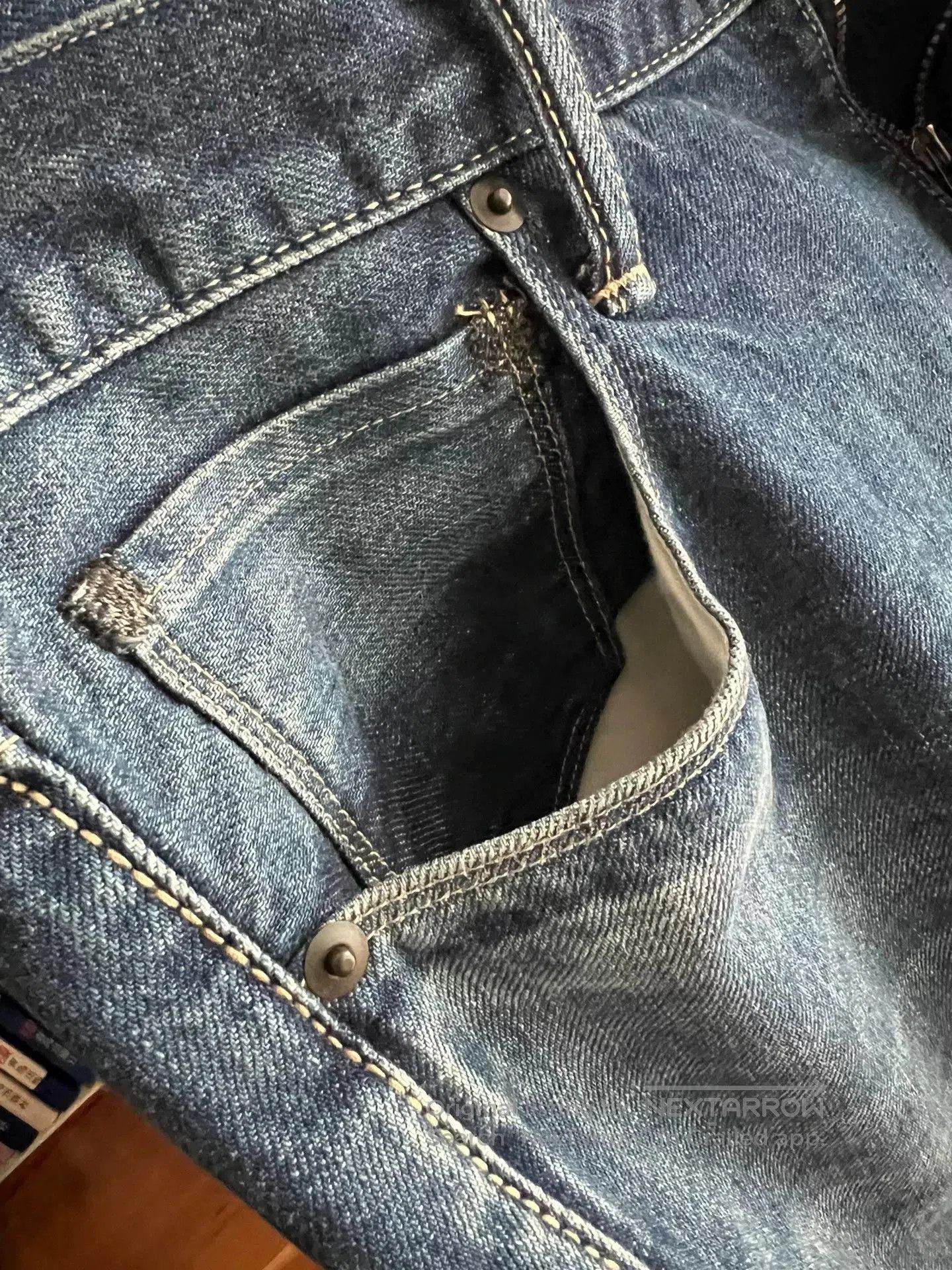 Visvim washed red ear denim talon zipper pants. Size US 32 / EU 48 - 5 Thumbnail