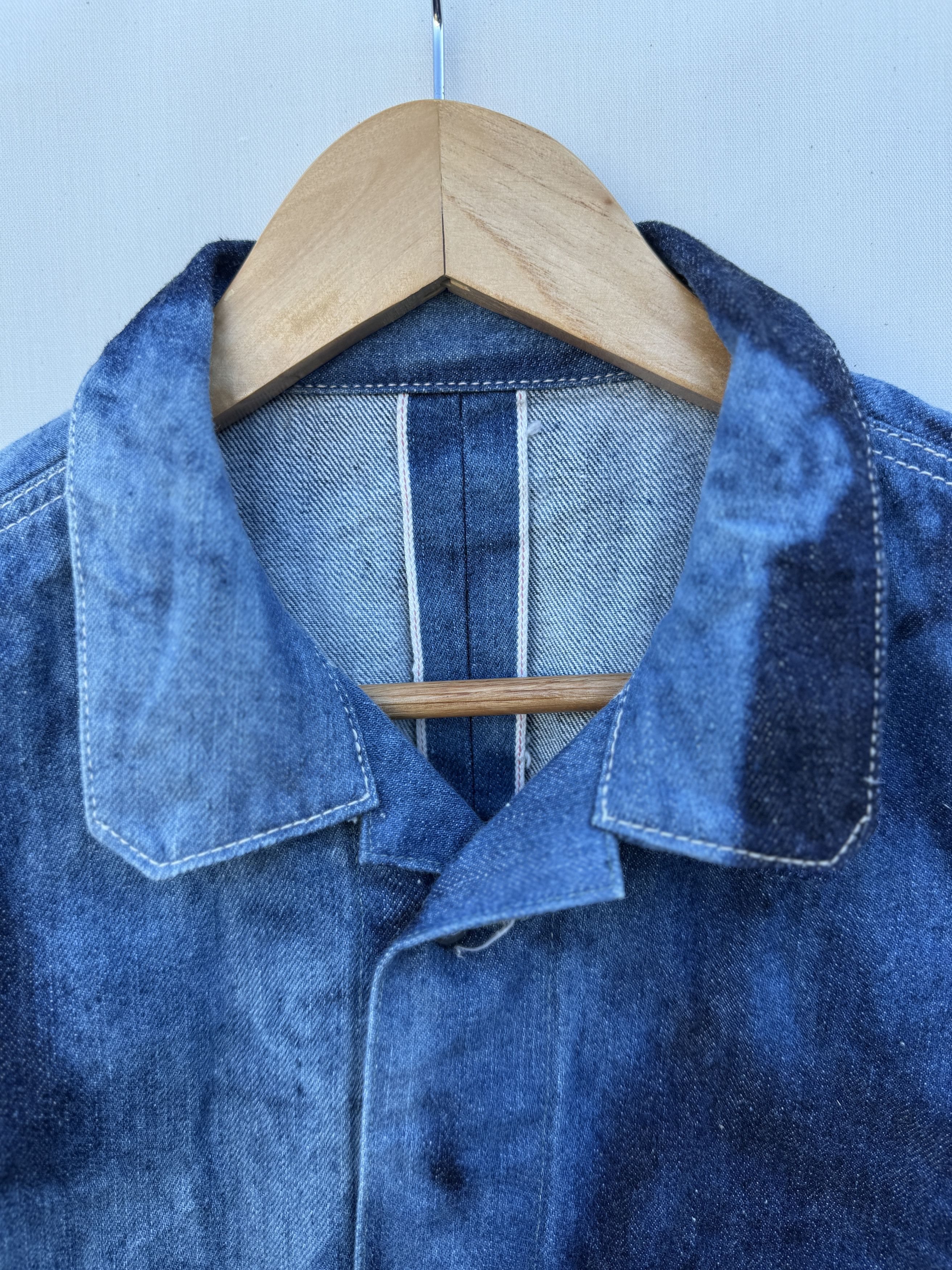 Other Vimeux Acid Wash Japanese Dual Ticker Selvedge Chore Jacket Size US M / EU 48-50 / 2 - 5 Thumbnail