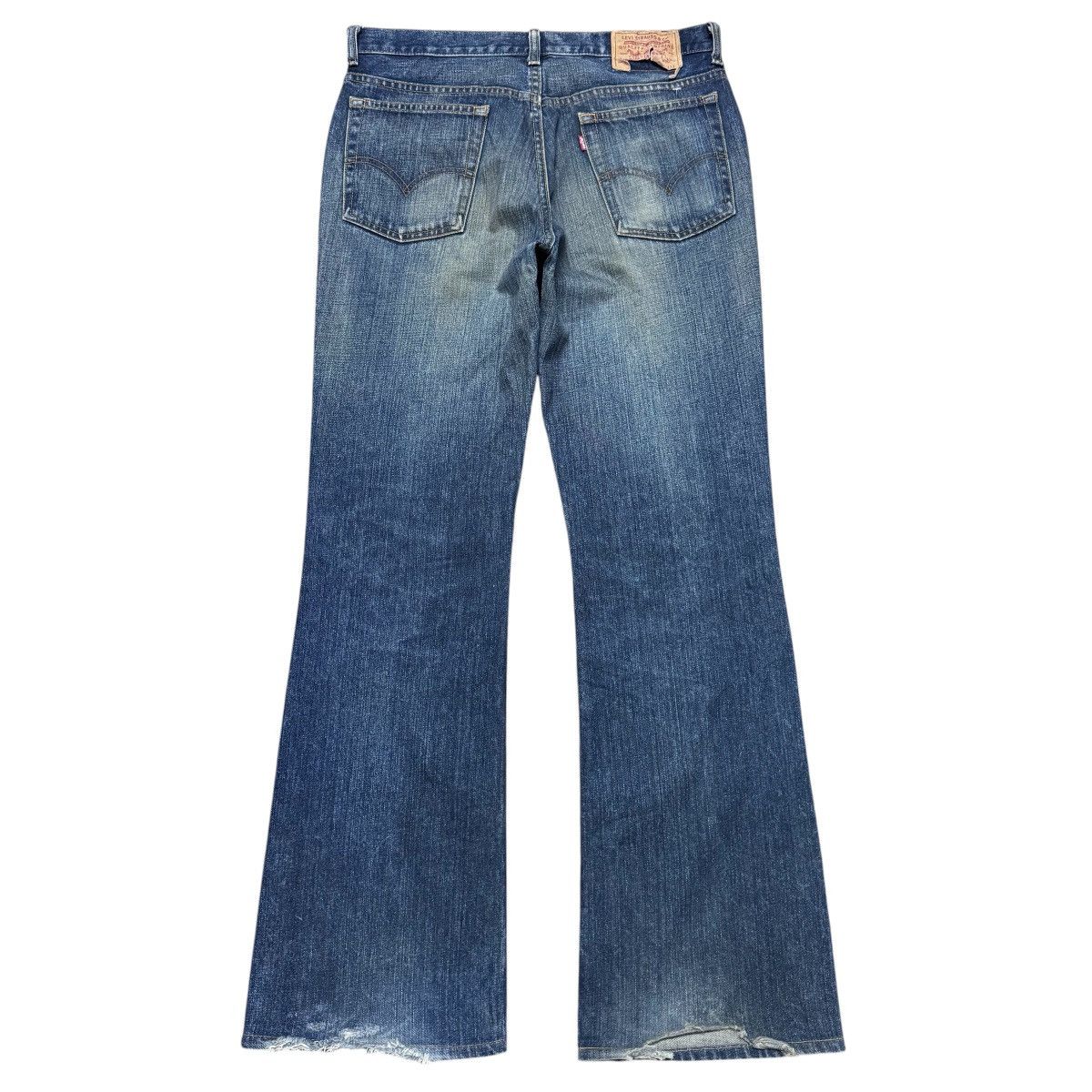 Levi's Vintage Levis 517 Denim Flare Jeans Hedi Slimane Size US 33 - 2 Thumbnail