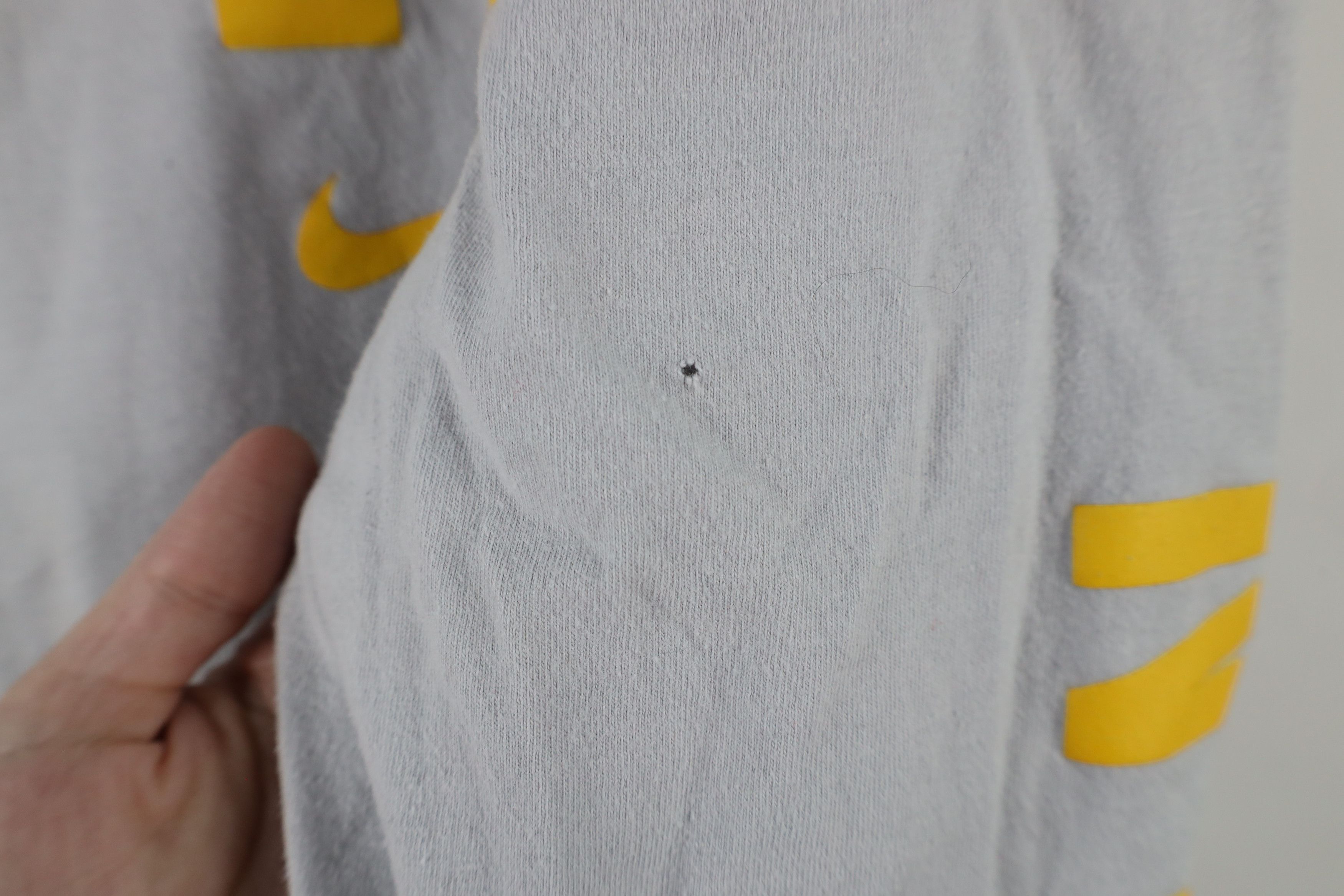 Nike × Vintage Nike Campus University of Michigan Long Sleeve T-Shirt Gray Size US XL / EU 56 / 4 - 8 Thumbnail