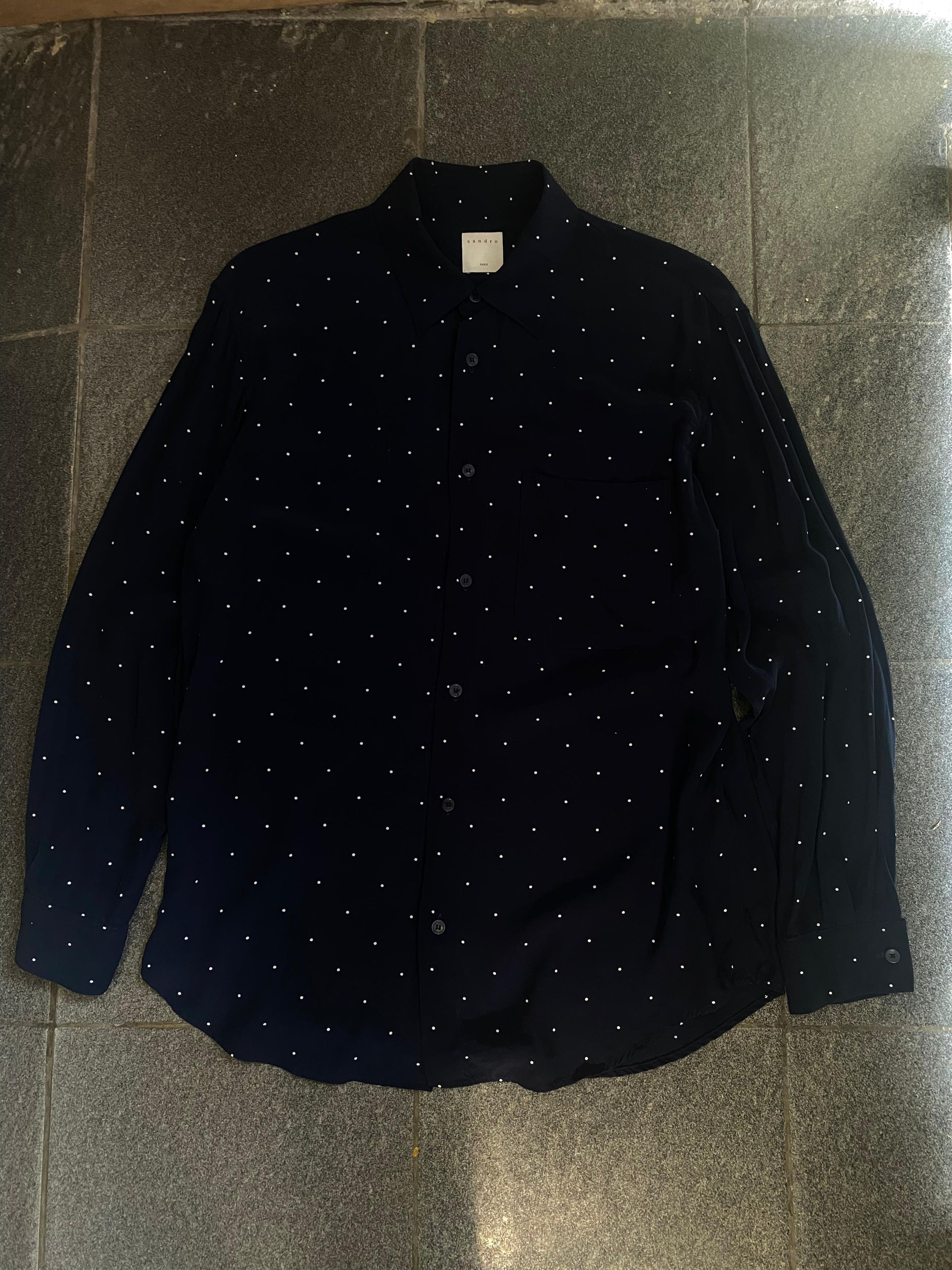 Sandro Sandro Paris Rayon Button Shirt Size US XL / EU 56 / 4 - 1 Thumbnail