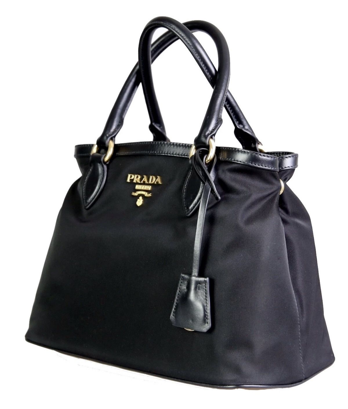 Prada Prada Black Nylon Shoulder Bag Size ONE SIZE - 2 Thumbnail