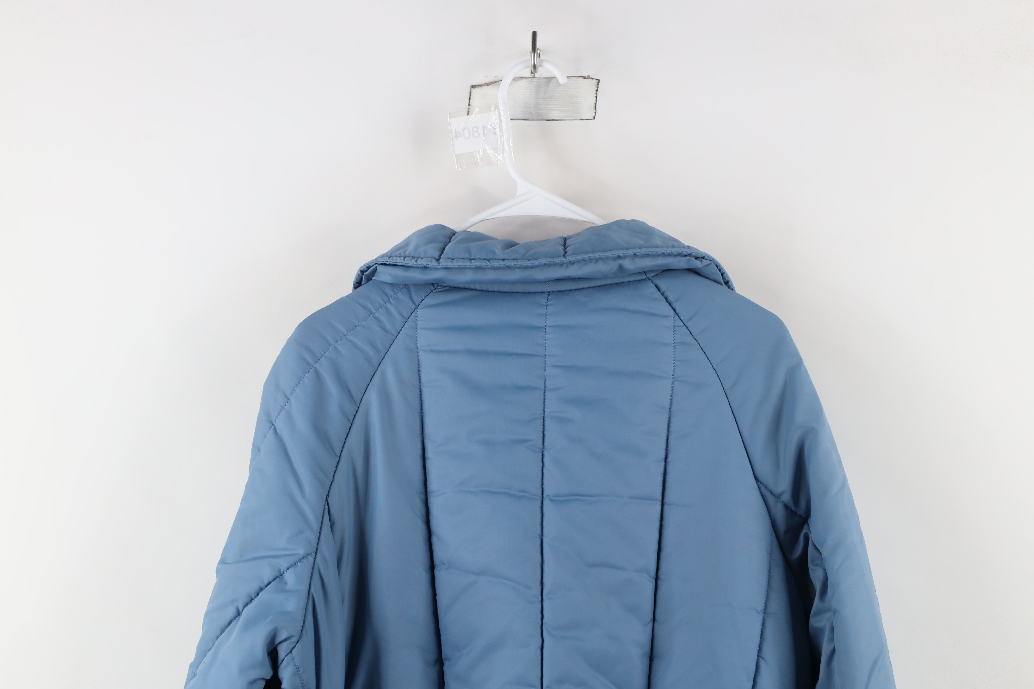 Vintage Vintage 70s Streetwear Belted Quilted Puffer Jacket Blue Size L / US 10 / IT 46 - 14 Thumbnail