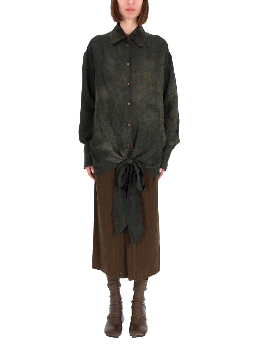 Uma Wang UMA WANG "TUBBY" SHIRT - GREEN Size S / US 4 / IT 40 - 1 Thumbnail