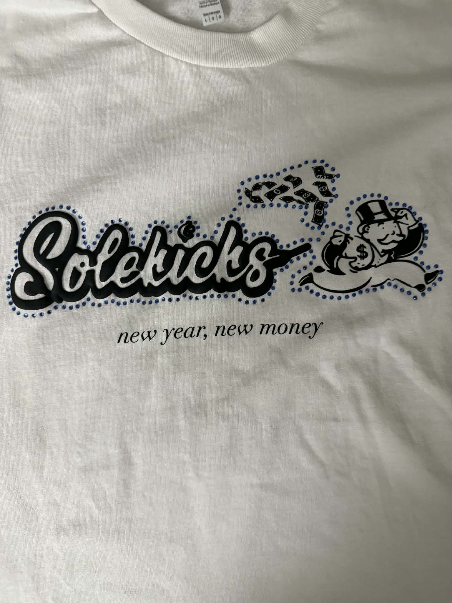 American Apparel Solekicks “New Year, New Money” T-Shirt Size L Size US L / EU 52-54 / 3 - 2 Thumbnail