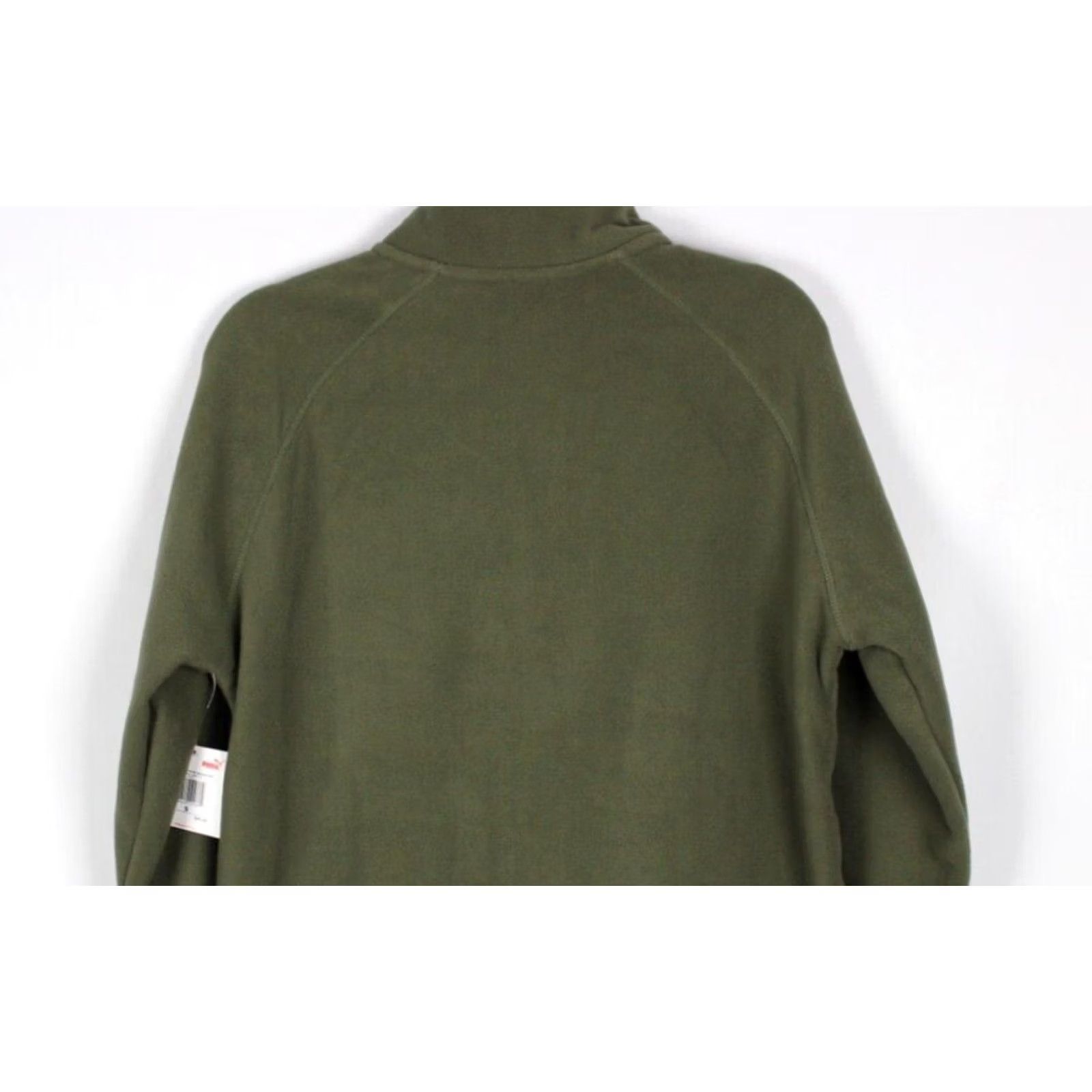 Puma Puma Men's Polar Fleece Jacket Raglan Sleeve Small S Olive Green Size US S / EU 44-46 / 1 - 3 Thumbnail
