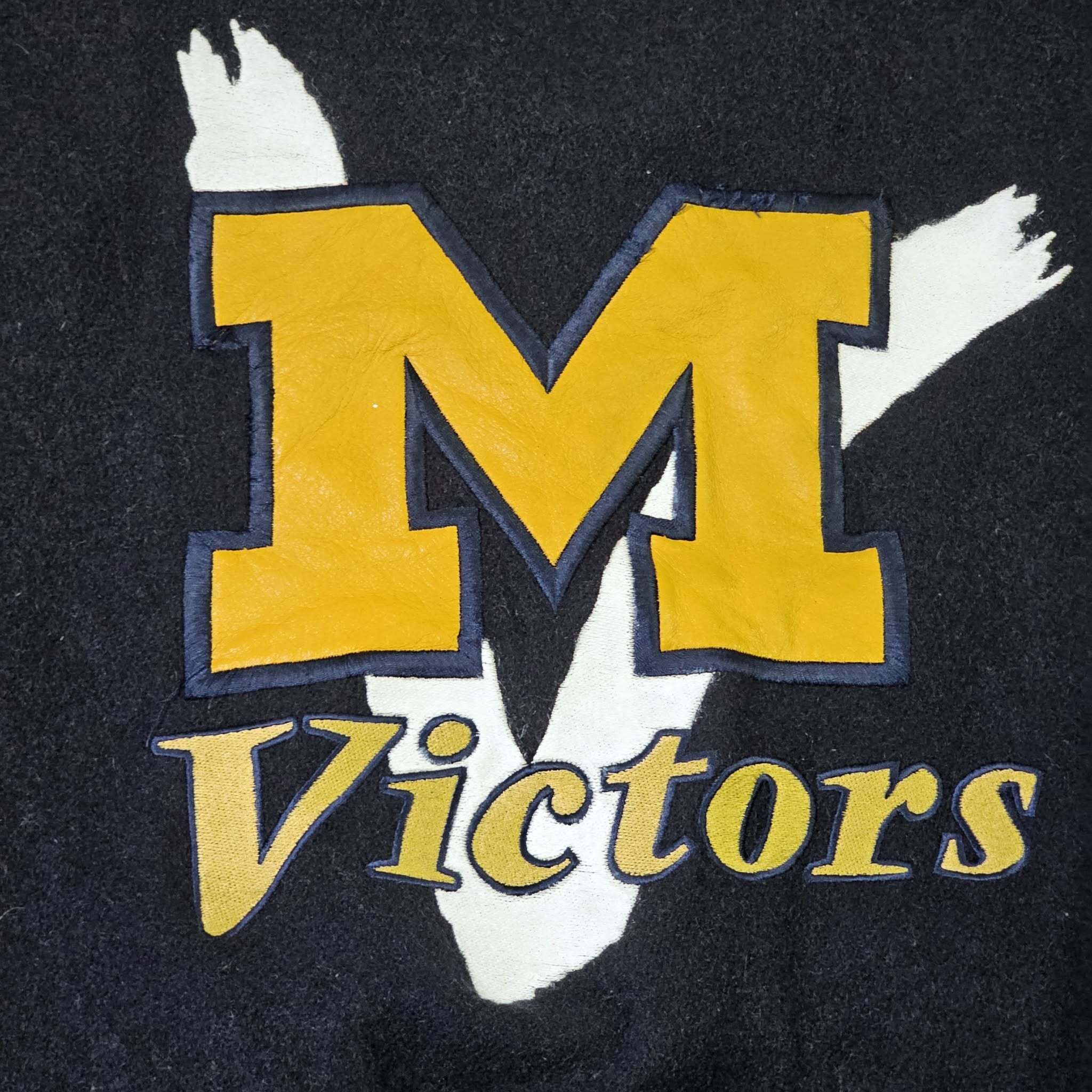 Jeff Hamilton Michigan Wolverines Vintage 90s Jeff Hamilton Varsity Jacket Size US L / EU 52-54 / 3 - 11 Thumbnail