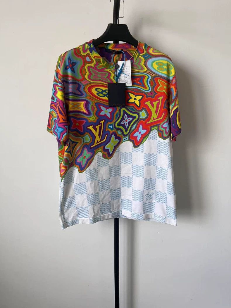 Louis Vuitton Louis Vuitton Abstract Printed Crew Neck Pullover Short Sl Size US L / EU 52-54 / 3 - 1 Thumbnail