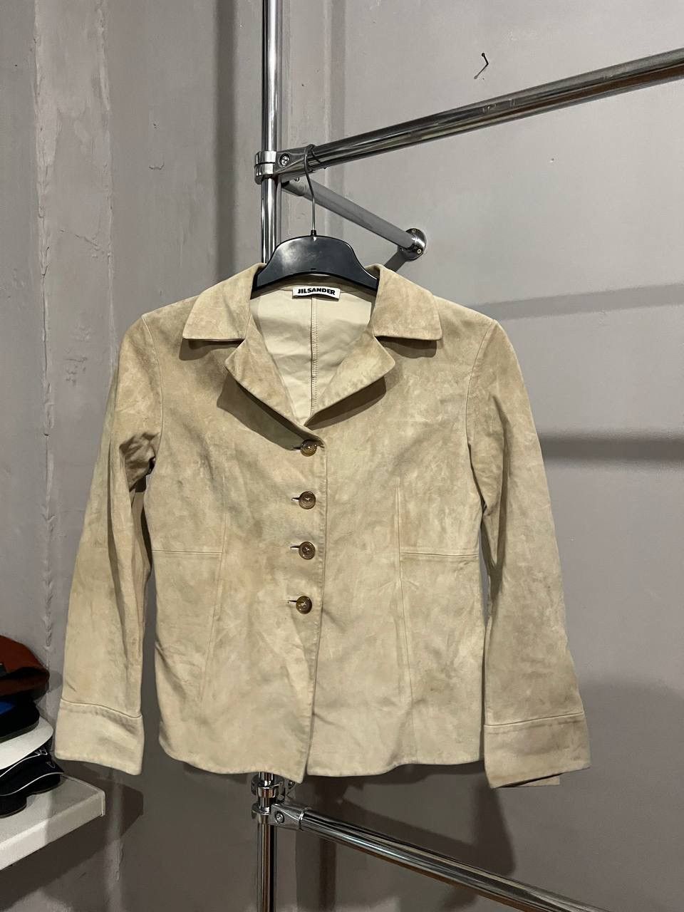Jil Sander JIL SANDER RARE VINTAGE ARCHIVAL LEATHER BUTTON BLAZERJACKET Size XS / US 0-2 / IT 36-38 - 3 Thumbnail