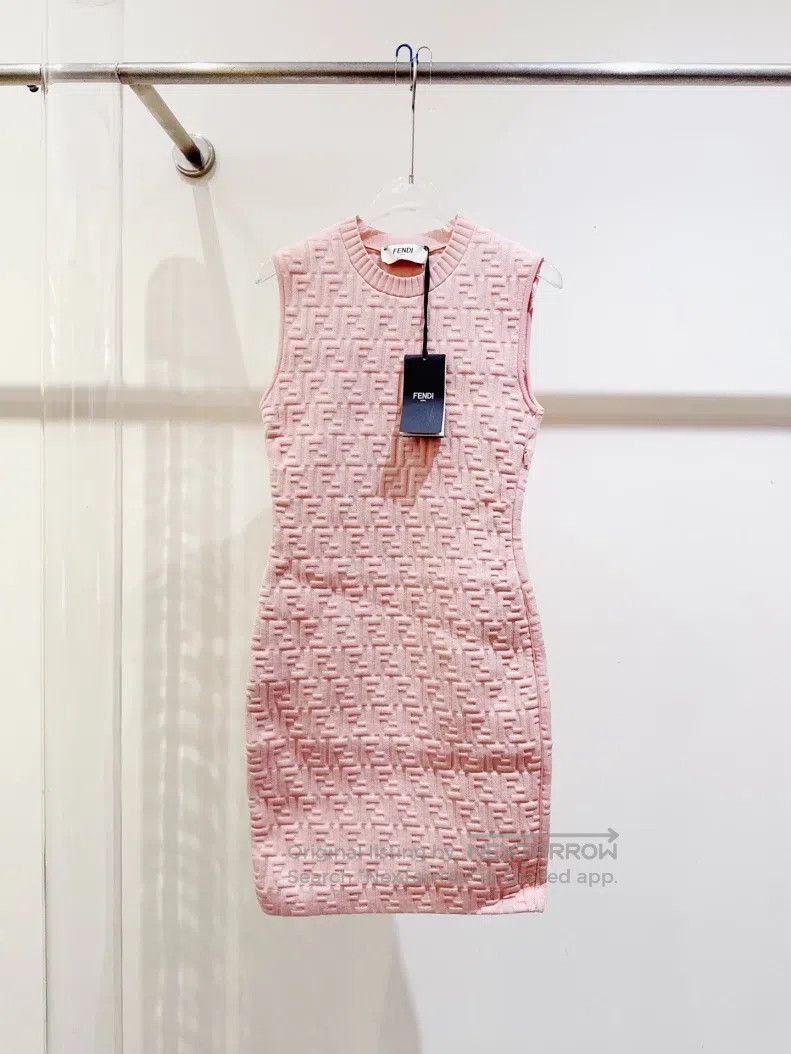 Fendi Fendi Logo All-Over Dress Size XS / US 0-2 / IT 36-38 - 1 Thumbnail
