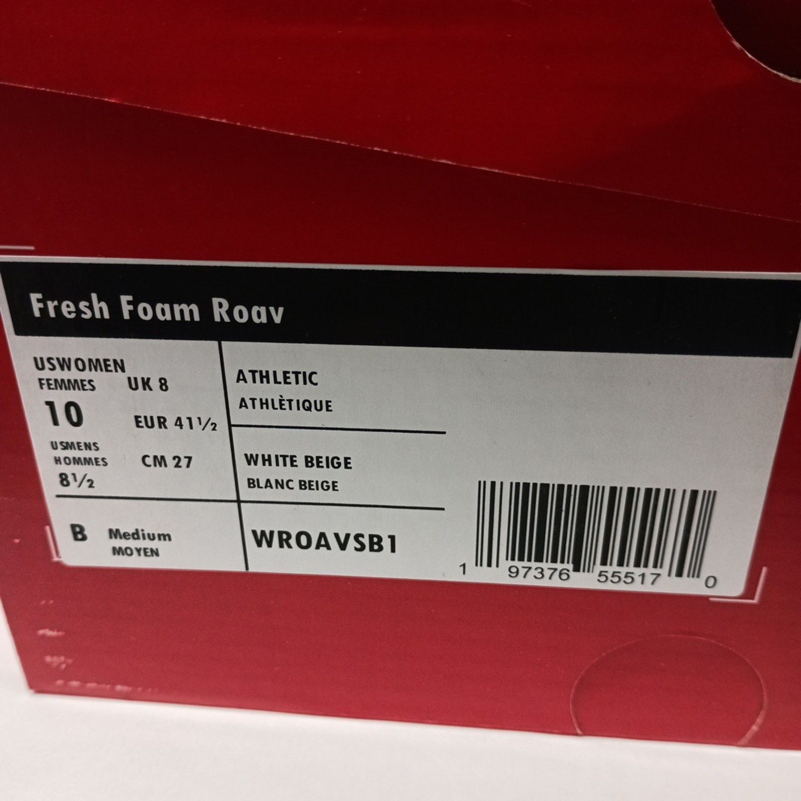 New Balance New Balance Fresh Foam Roav Womens Shoes Size 10 White Beige Size US 10 / IT 40 - 8 Thumbnail