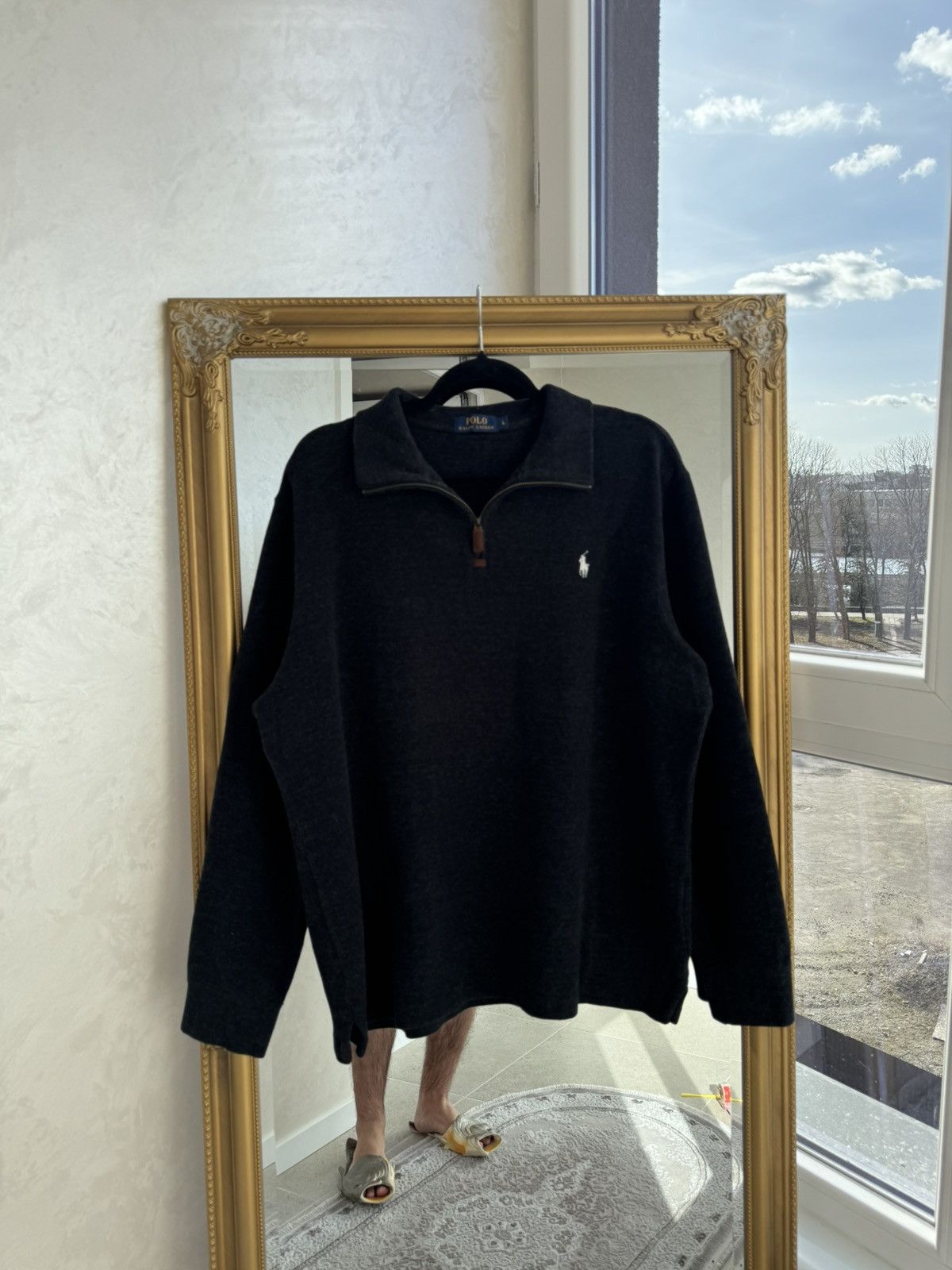 Polo Ralph Lauren Vintage Polo Ralph Lauren 1/3 Zip Cotton Sweatshirt Size L Size US L / EU 52-54 / 3 - 1 Thumbnail