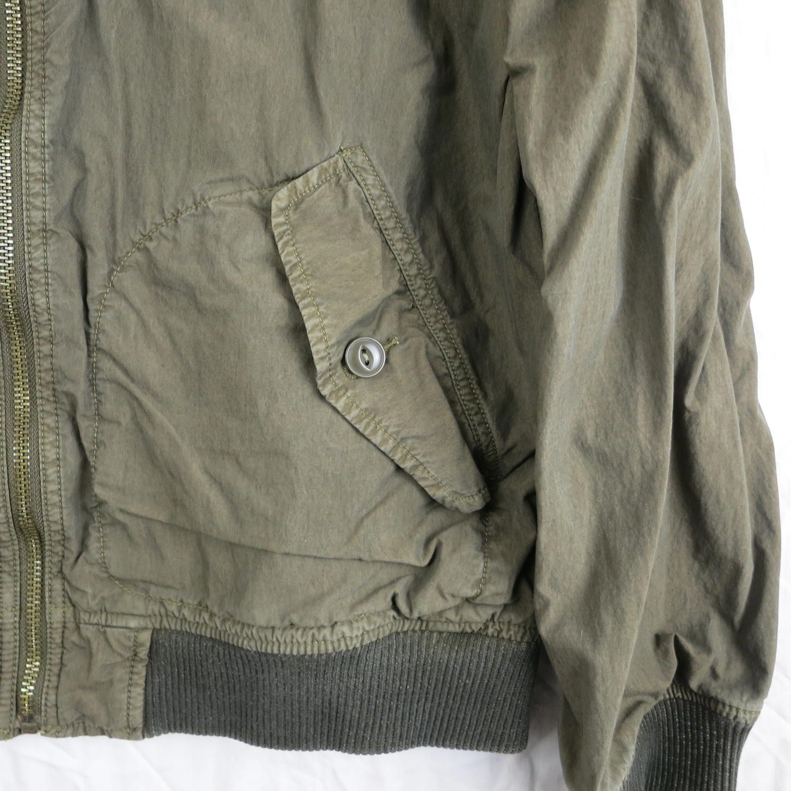 Gap GAP Olive Green Hooded Zip-Up Jacket Men's Medium Size US M / EU 48-50 / 2 - 2 Thumbnail