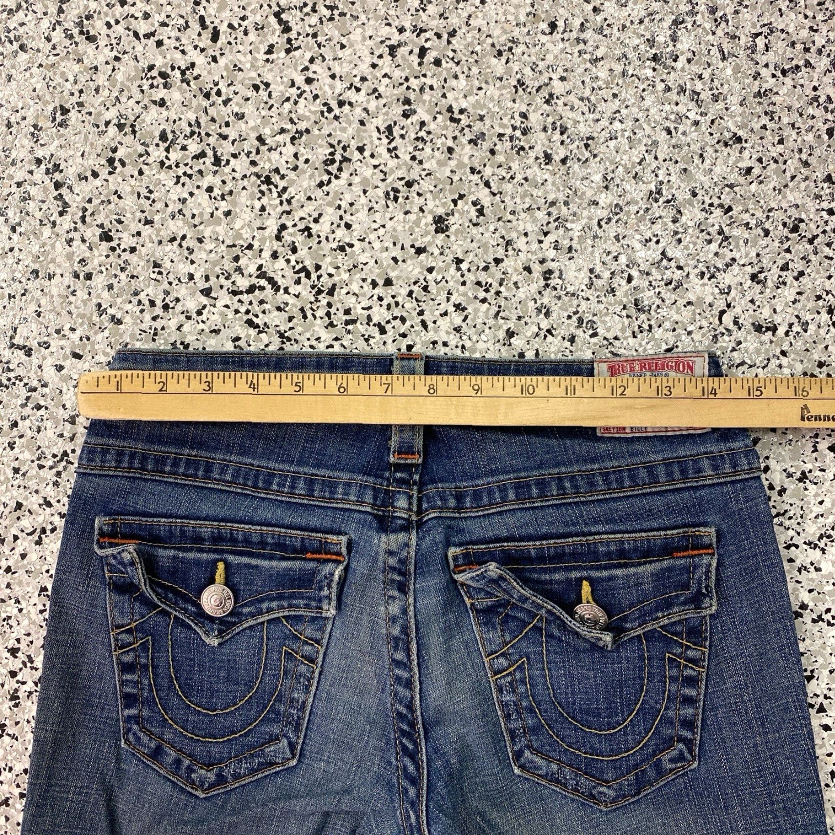 True Religion VINTAGE True Religion Billy Jeans Womens Size 29 Fits Y2K Dark Wash Blue Denim 90s Size 29" - 7 Thumbnail