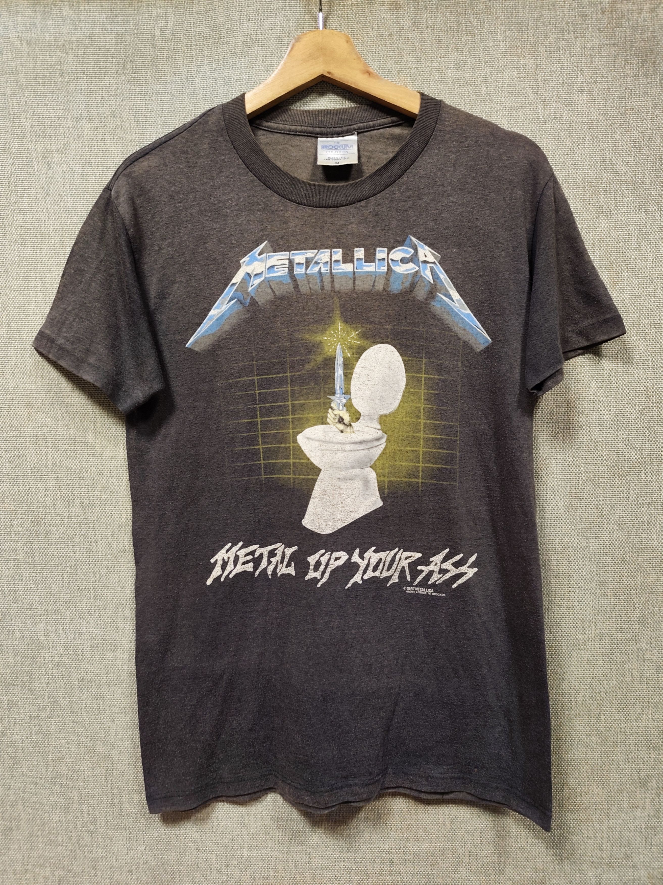 Metallica vintage 80s t shirt band metallica under licence to brockum Size US M / EU 48-50 / 2 - 1 Thumbnail