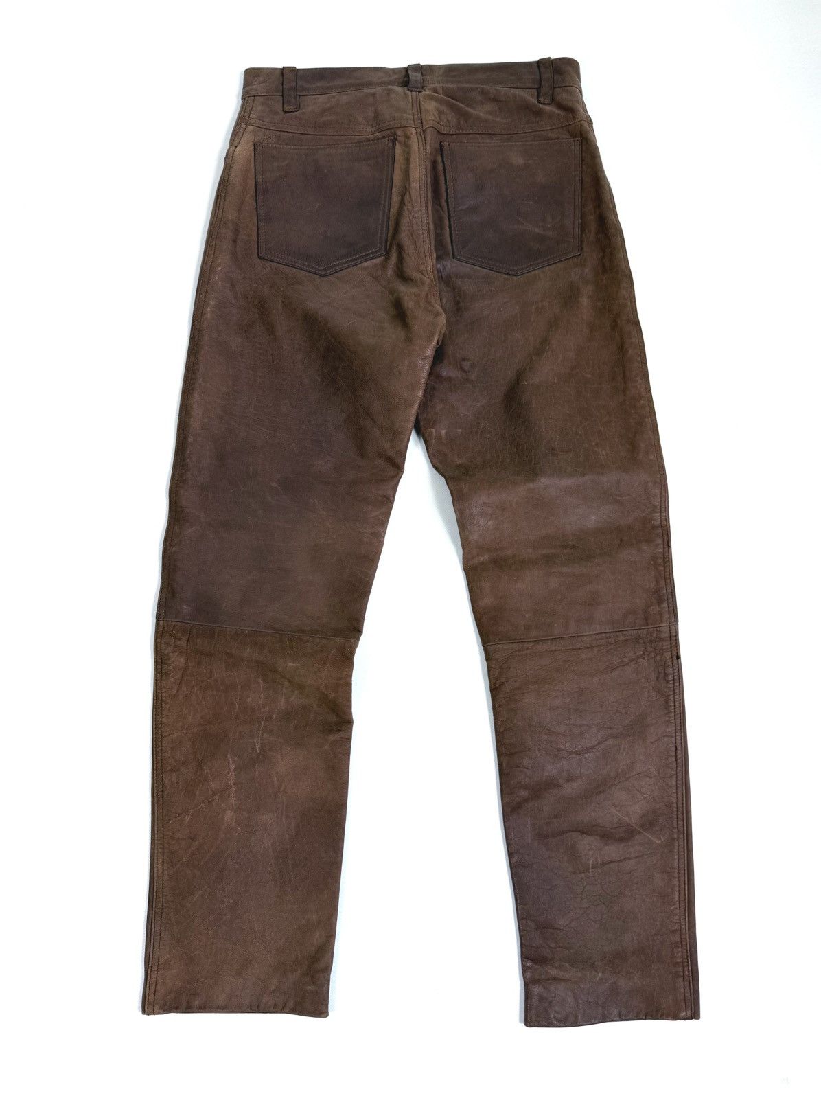 Genuine Leather Vintage 90s Stockerpoint Leather Biker Western Pants Size US 32 / EU 48 - 11 Thumbnail