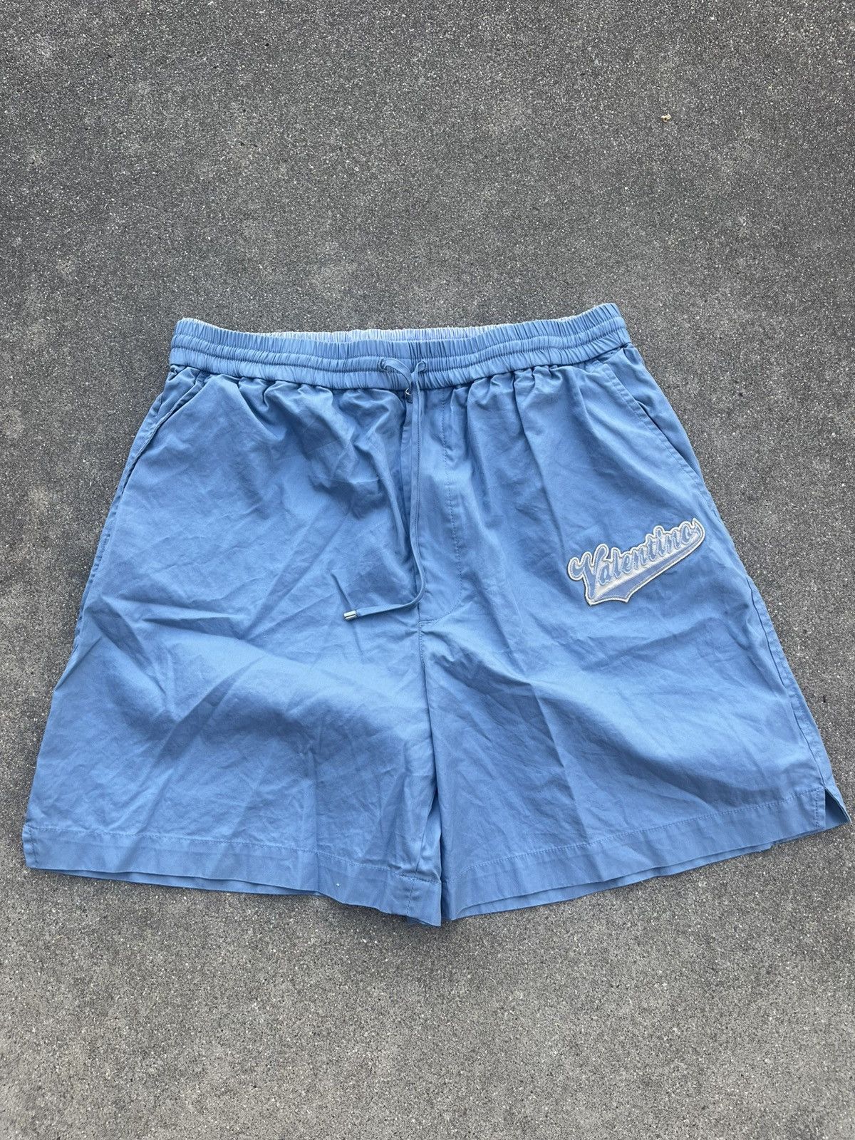 Valentino Valentino Blue logo athletic shorts Size US 30 / EU 46 - 1 Thumbnail