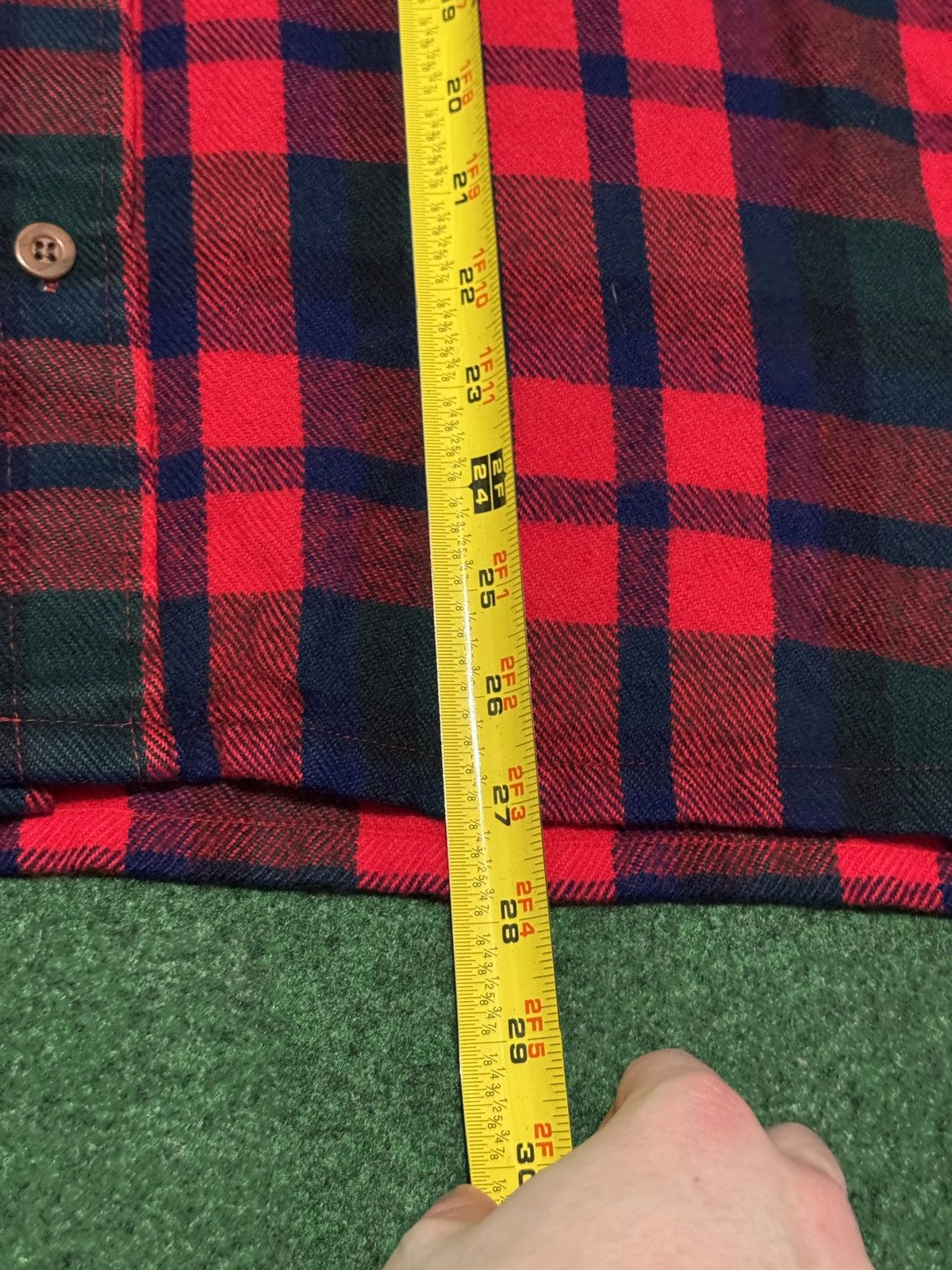 Vintage Vintage Rugged Plaid Flannel Virgin Acrylic Soft L Shirt Size US L / EU 52-54 / 3 - 7 Thumbnail