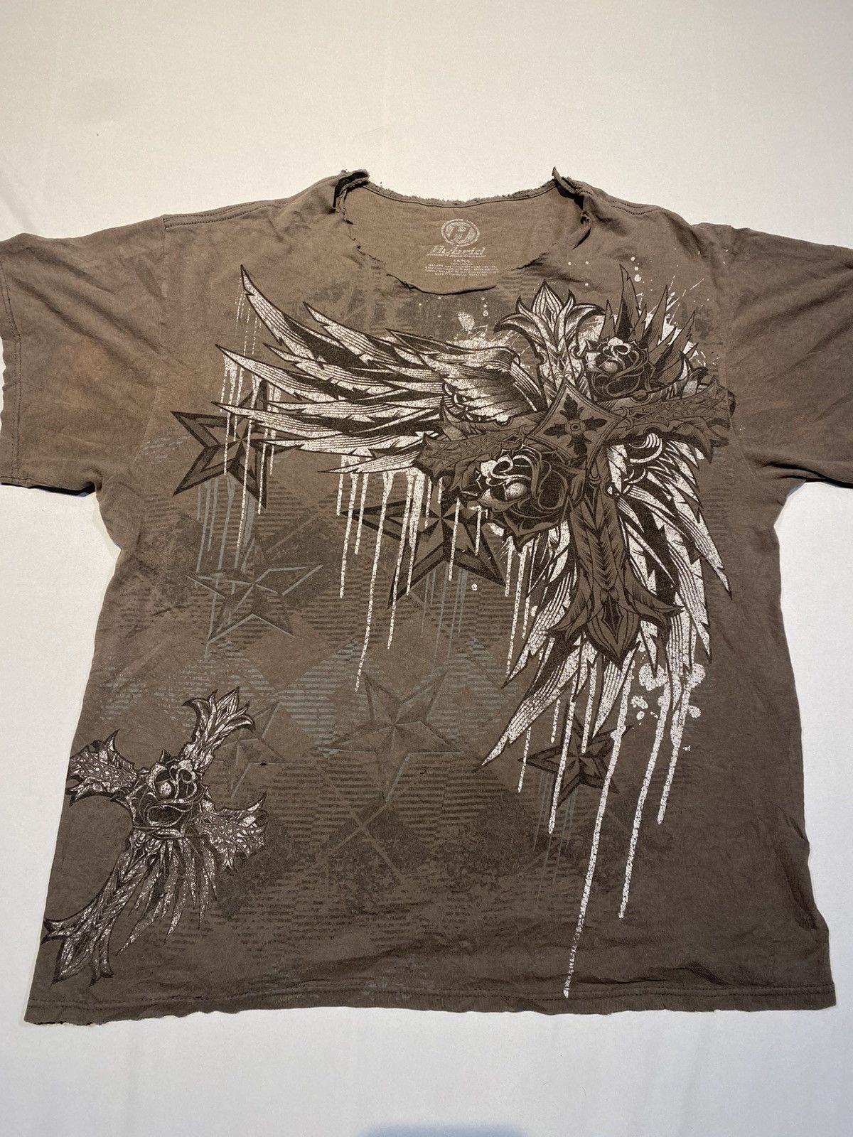 Japanese Brand Vintage Thrashed Y2K Style Graphic Tee Size US L / EU 52-54 / 3 - 2 Thumbnail