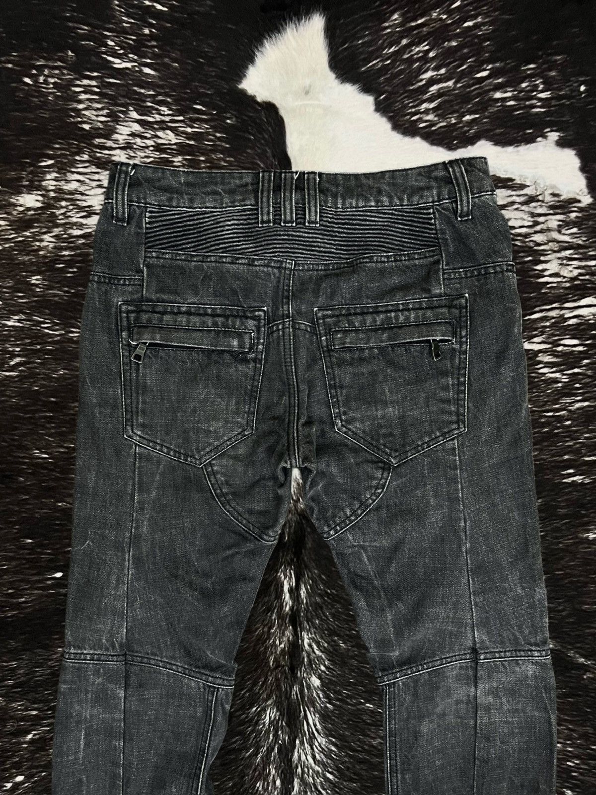 Balmain Balmain FW11 „Sakata“ Biker Denim (Prototype/Sample) Size US 30 / EU 46 - 4 Thumbnail