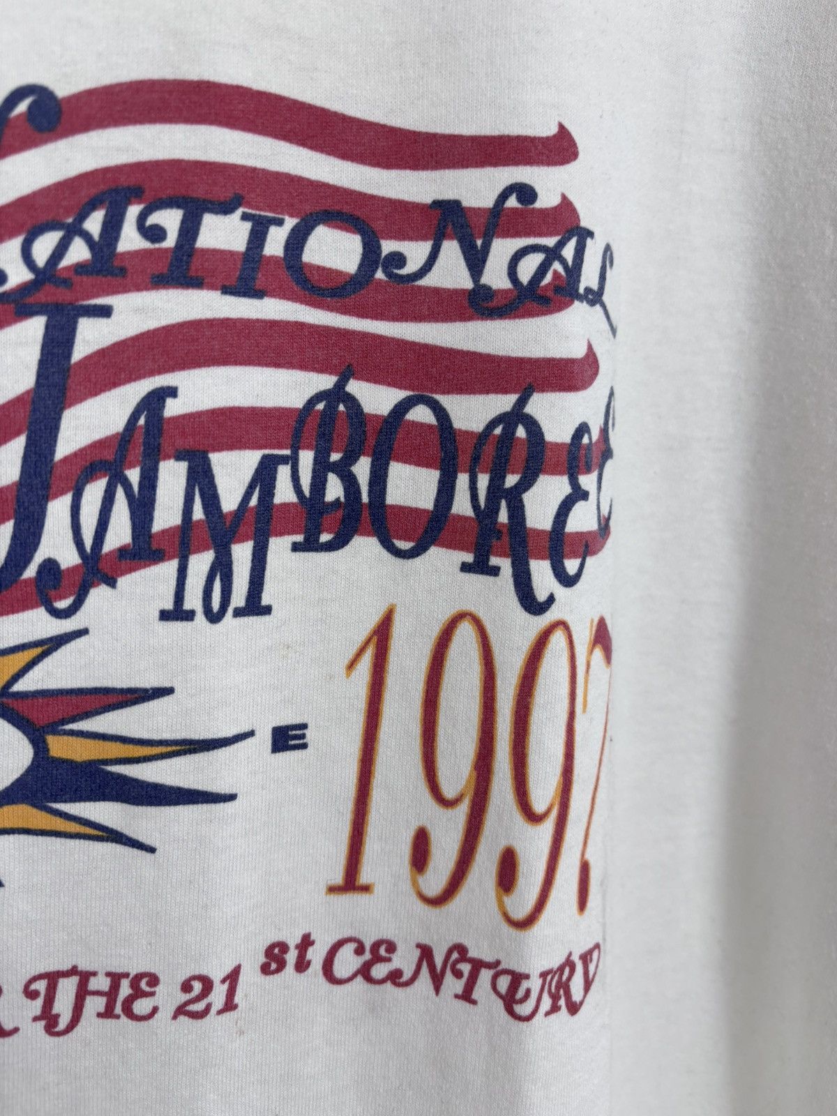 Other Vintage 1992 National Jamboree USA White Single Stitch Tee Size US XL / EU 56 / 4 - 15 Thumbnail