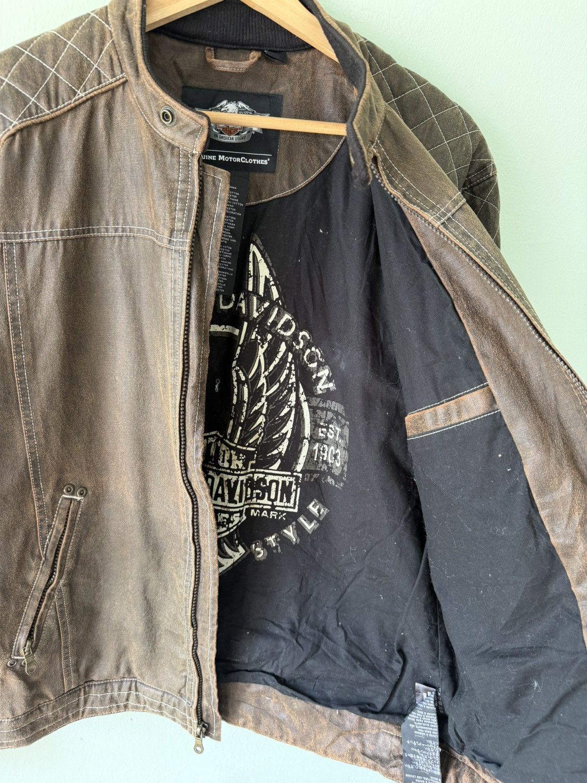 Harley Davidson Vintage Harley Davidson Motor Jacket Size US M / EU 48-50 / 2 - 4 Thumbnail