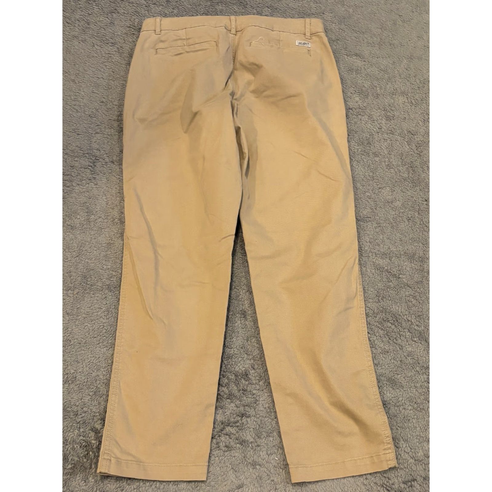 Eddie Bauer VINTAGE? No. Eddie Bauer Chino Pants Womens 8 Beige Straight Leg Stretch Casual Flat Front Size 30" / US 8 / IT 44 - 6 Thumbnail