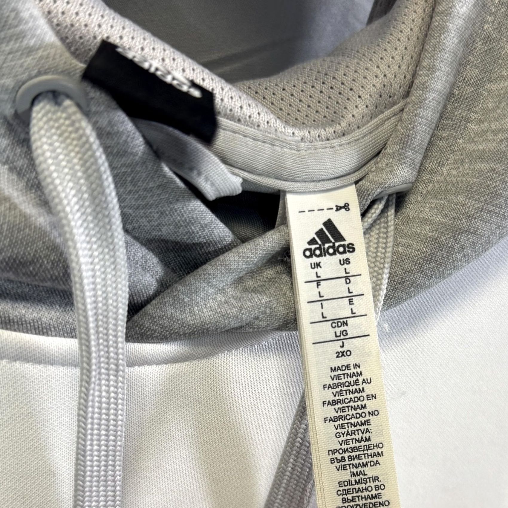 Adidas Adidas Hoodie Mens L White ClimaWarm Pullover Athletic Sweatshirt Logo Hoodie Kangaroo Pocket"} Size US L / EU 52-54 / 3 - 5 Thumbnail