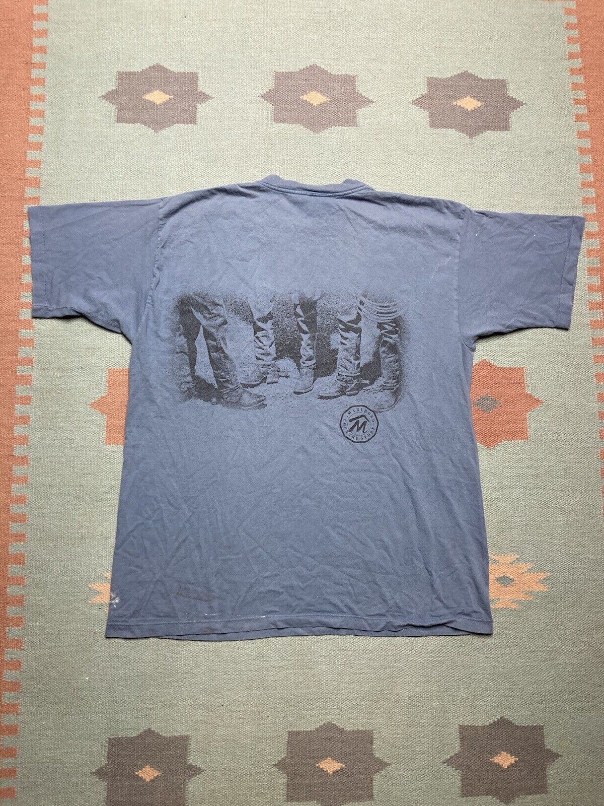 T-shirt Vintage Marlboro Années 90 - Taille XL, Couleur Bleu, Neuf Sans étiquette