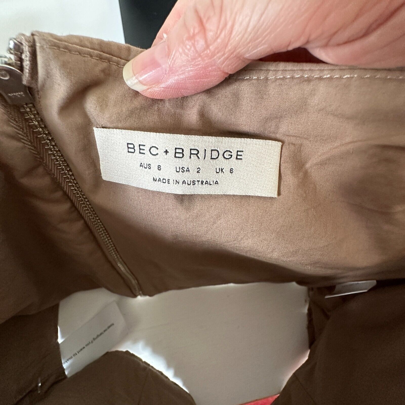 BEC + BRIDGE NWT BEC + BRIDGE 2-Piece Mocha Bandeau & Gathered Skirt 2 Size XS / US 0-2 / IT 36-38 - 16 Thumbnail