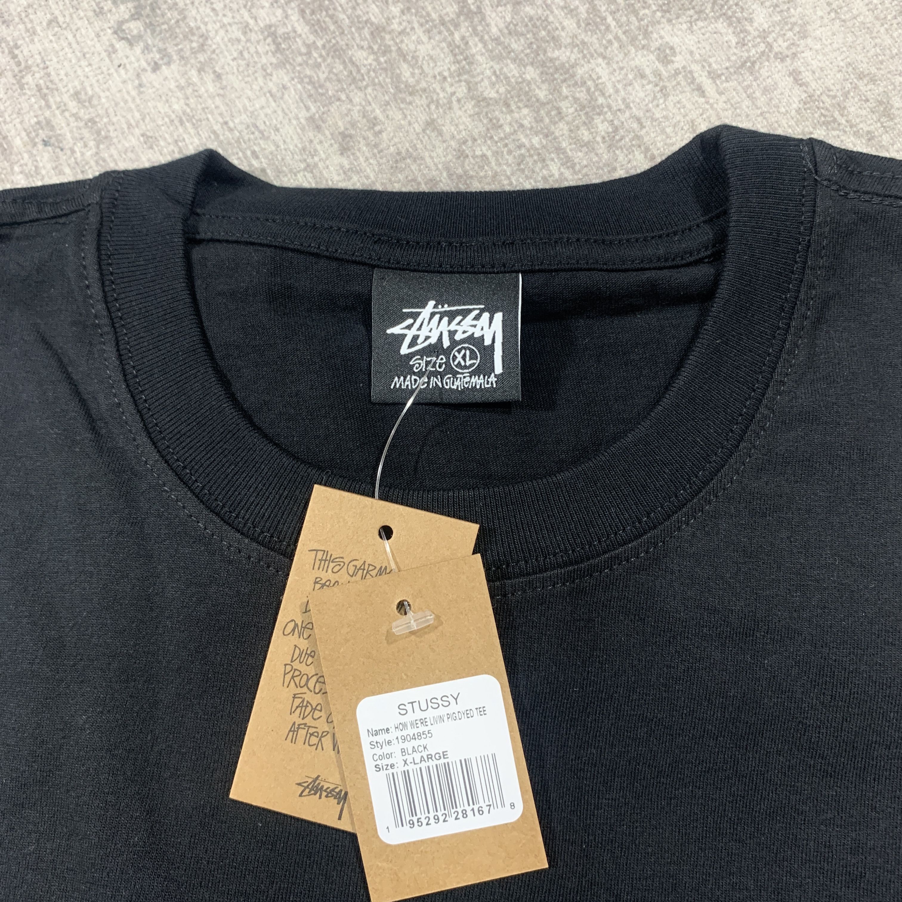 Stussy NWT Stussy How We're Livin' Pig Dyed Tee Xlarge Size US XL / EU 56 / 4 - 4 Thumbnail