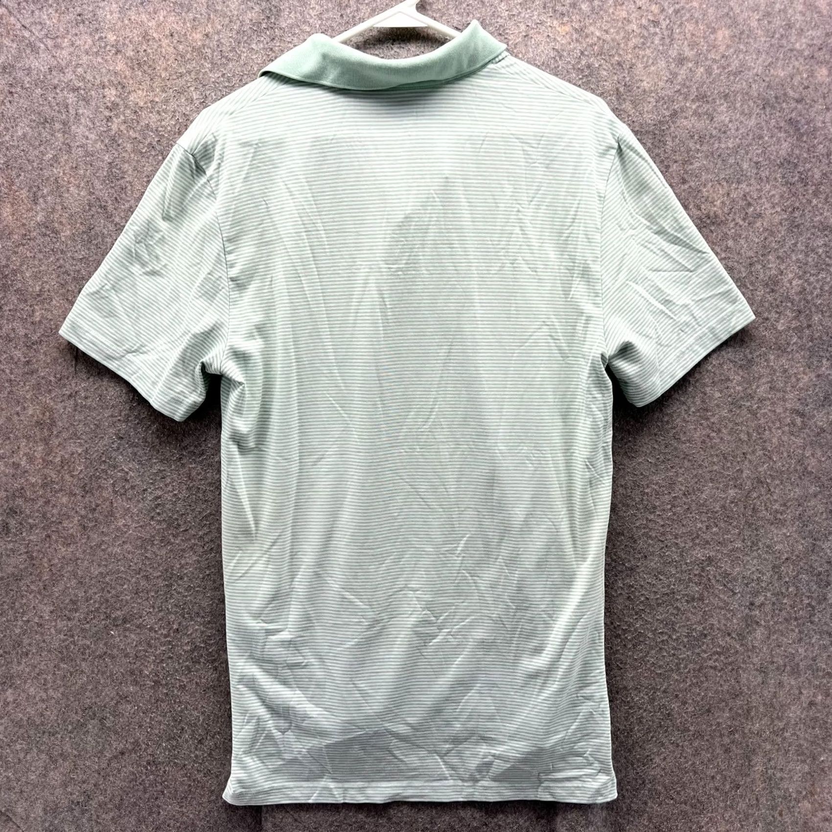 Ralph Lauren VINTAGE Ralph Lauren Polo Shirt Men Small Green Striped Golf Preppy Button Collar Short Sleeve Casual Shirt Mens Polo Shirt Size 36R - 2 Thumbnail