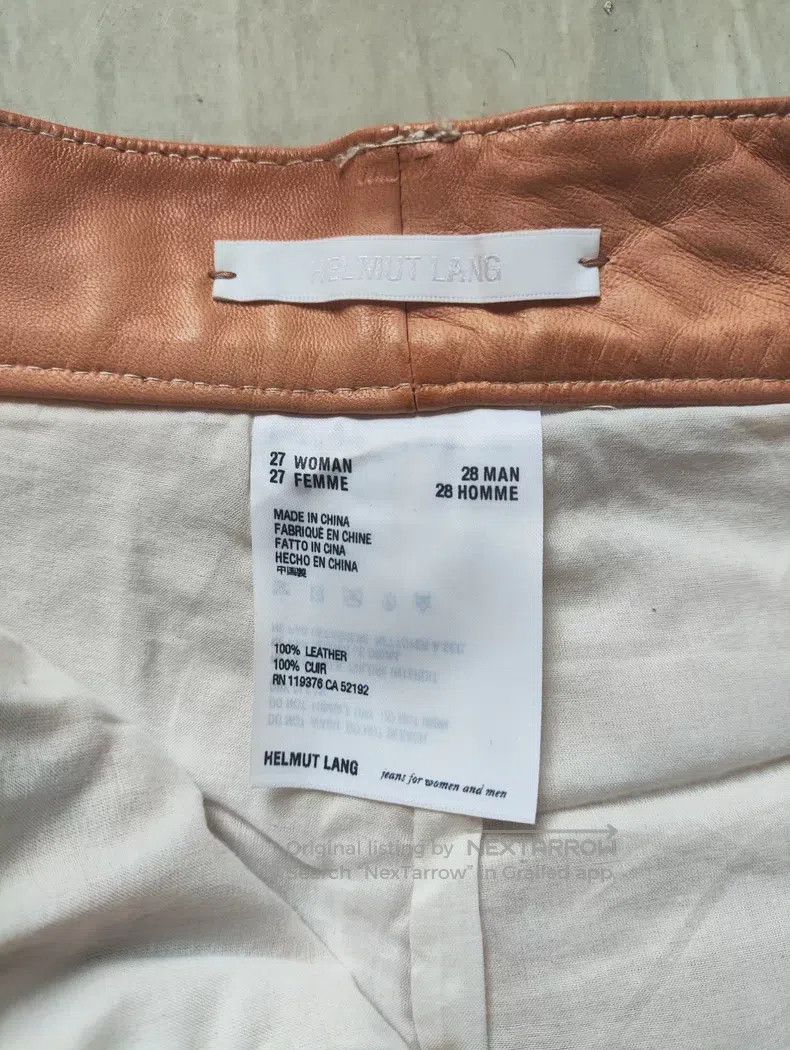 Helmut Lang Helmut Lang Sandy Leather Pants Showpiece Size US 28 / EU 44 - 5 Thumbnail
