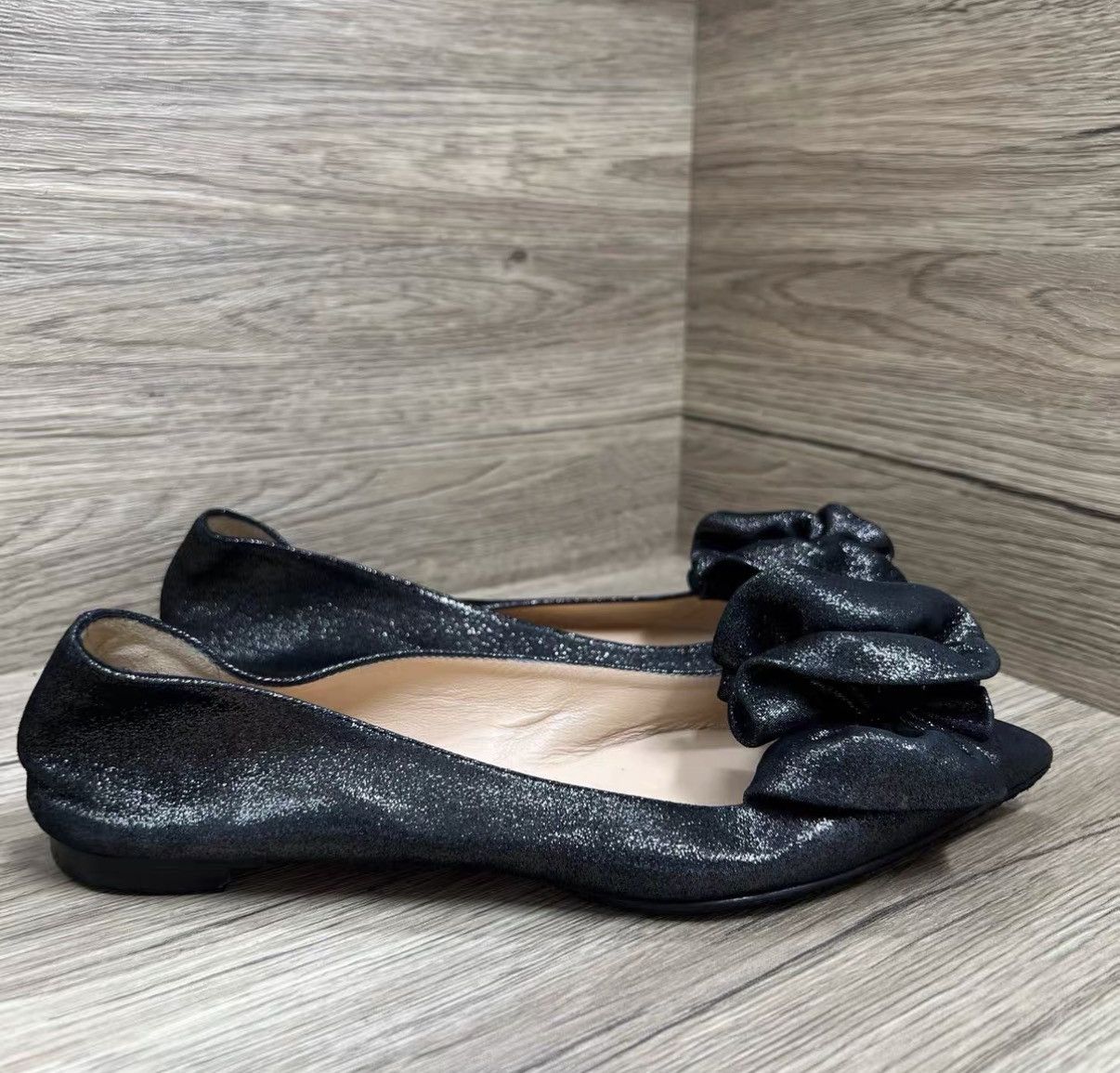 Christian Louboutin Christian Louboutin Glitter Flat Shoes J41 Size US 6.5 / IT 36.5 - 3 Thumbnail
