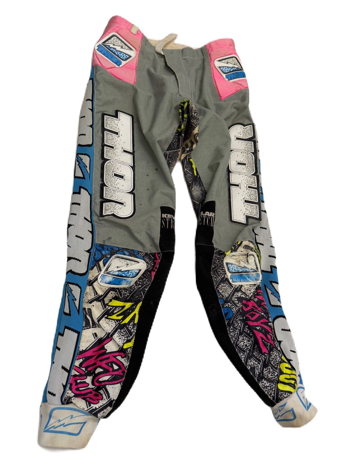 Fox Racing Thor Motocross Pants Vintage MX Racing Gear Y2K Moto Biker Size US 31 - 3 Thumbnail