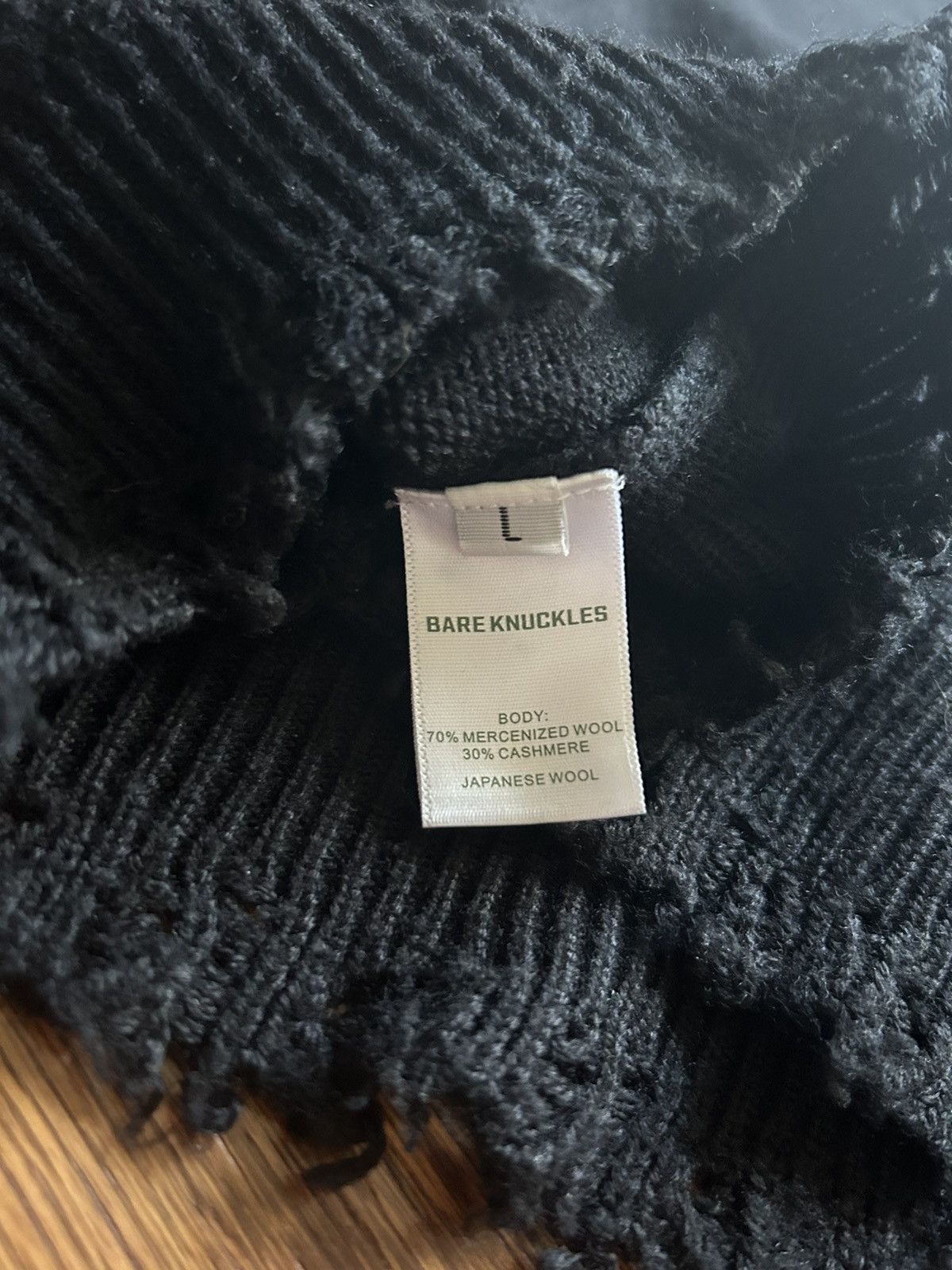Bare Knuckles Bare Knuckles Cropped Cashemere Knit Size US L / EU 52-54 / 3 - 5 Thumbnail