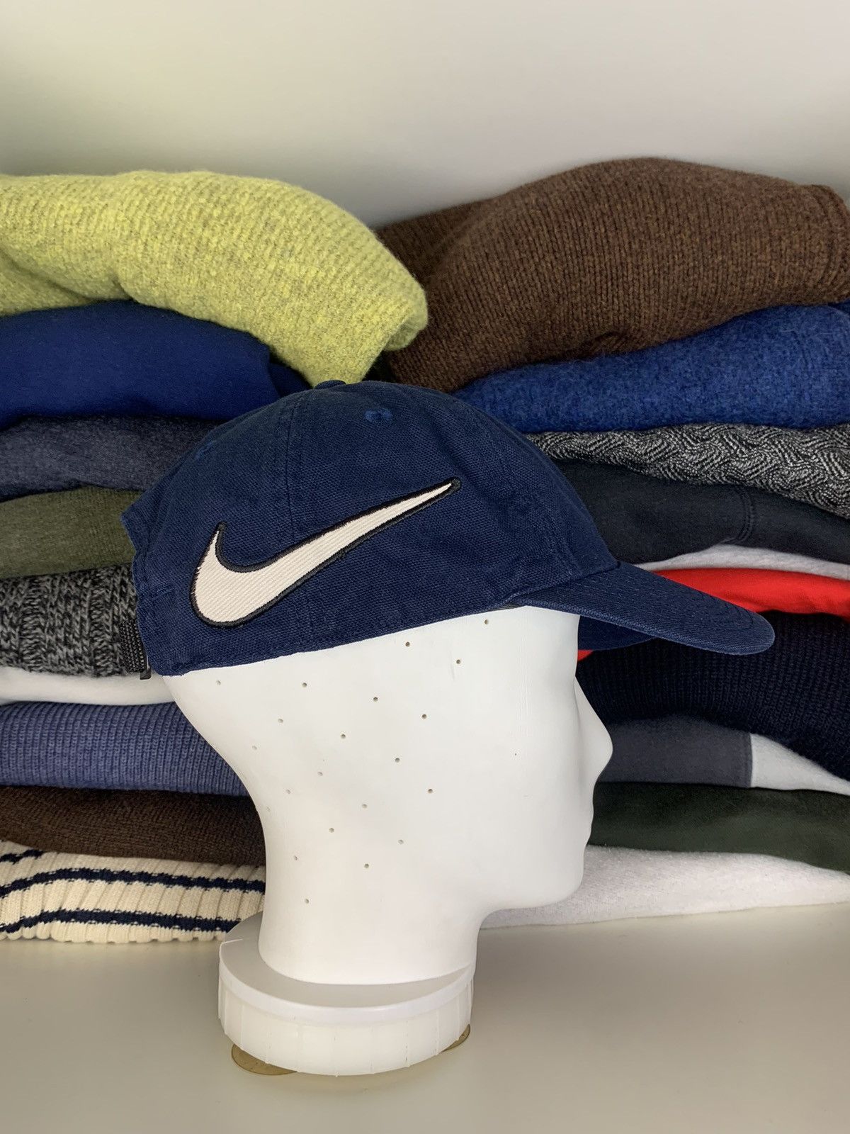 Nike × Vintage Vintage Nike Big Swoosh Cap Hat Size ONE SIZE - 2 Thumbnail