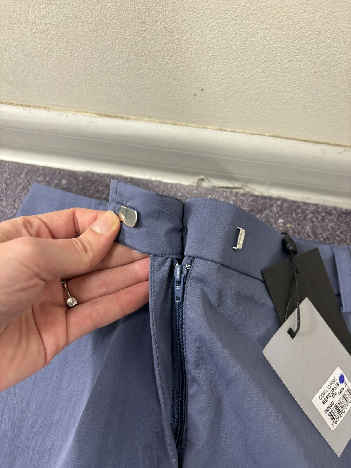 Cop Copine Cop Copine Mercurius NWT Women’s Blue Cargo Pants Size 27" / US 4 / IT 40 - 9 Thumbnail