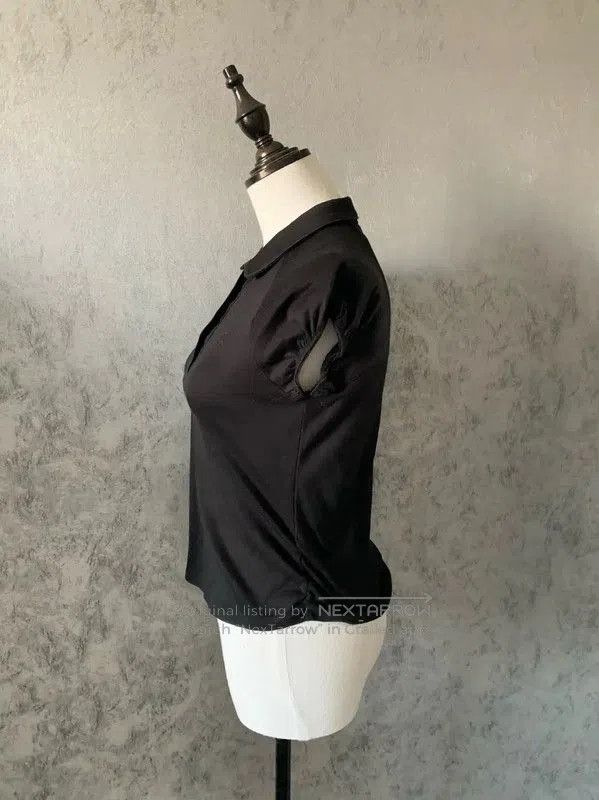 Burberry Burberry Black Cotton Short Sleeve T-Shirt. Size S / US 4 / IT 40 - 8 Thumbnail