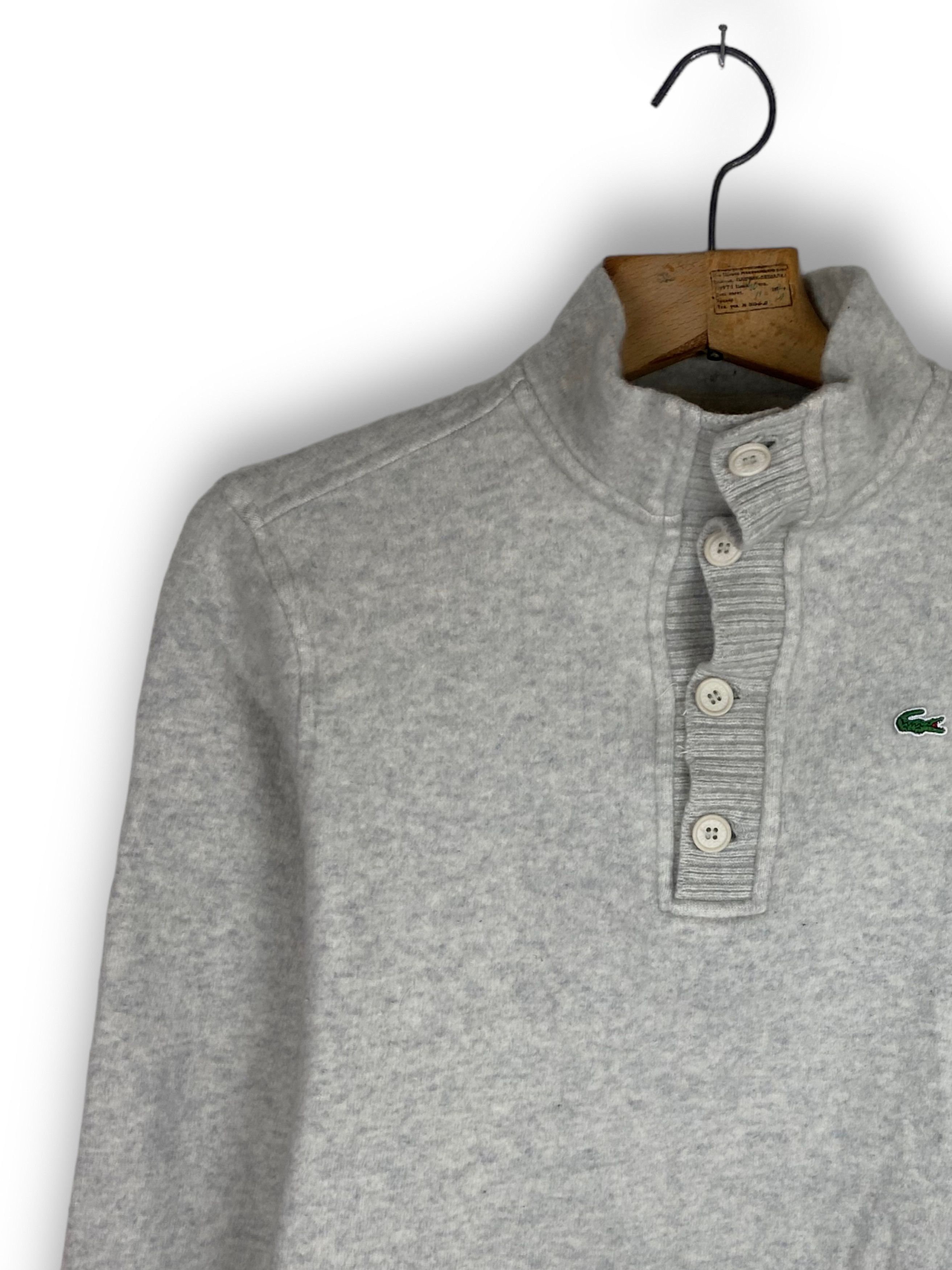 Lacoste Vintage LACOSTE Grey Wool Sweatshirt M472 Size US L / EU 52-54 / 3 - 3 Thumbnail