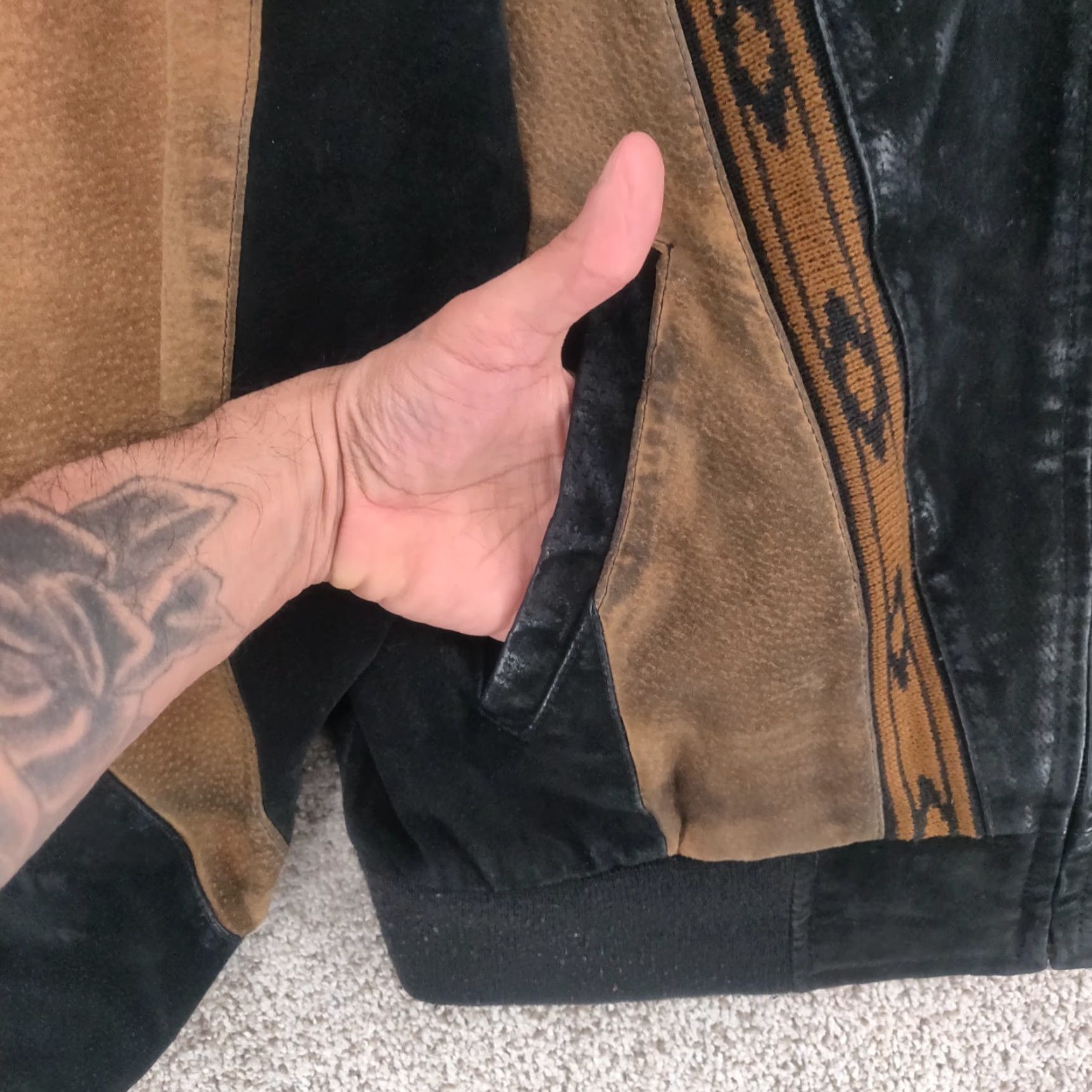 Scully VINTAGE Scully Jacket Mens Small Suede Leather Bomber Western 90s Brown Zipper Collared Lightweight Mid-Length Regular Mens Size US S / EU 44-46 / 1 - 4 Thumbnail