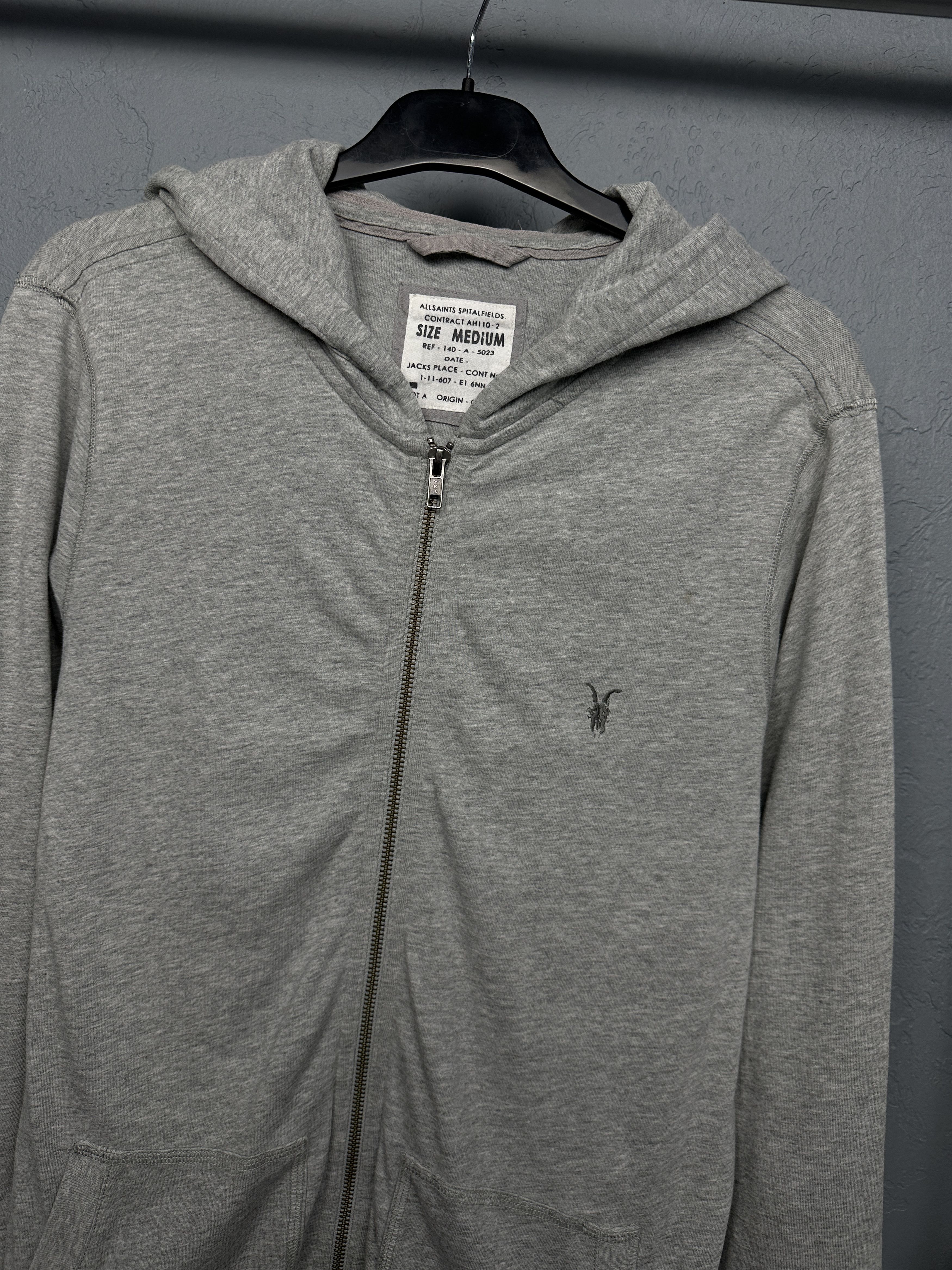Allsaints Allsaints Vintage Mens Bolt Zip Hoodie Size US M / EU 48-50 / 2 - 2 Thumbnail