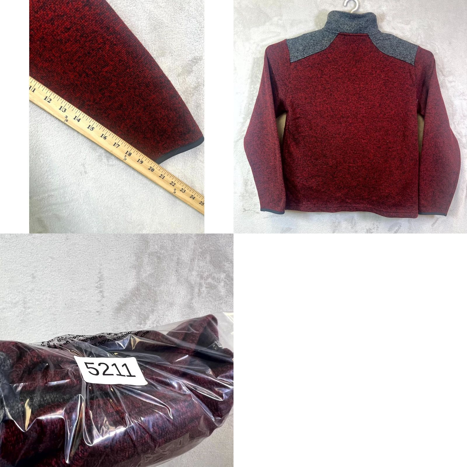 CO Renegade Men’s L Red Fleece Bomber Jacket Zip-Up Embroidered Leadville Co Club Size US L / EU 52-54 / 3 - 9 Thumbnail