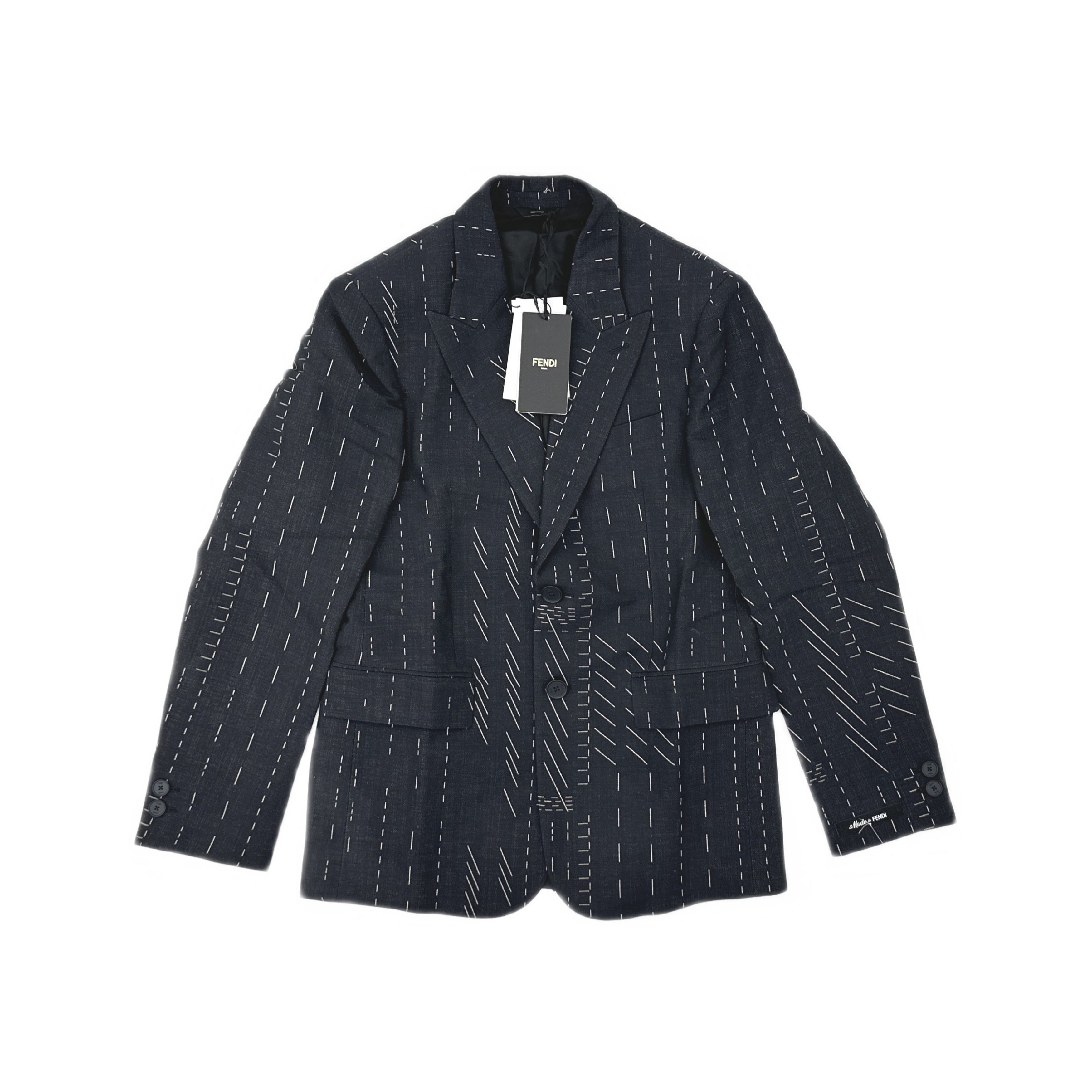 Fendi Fendi Embroidered Stitch Blazer Size 36R Size 36R - 1 Thumbnail