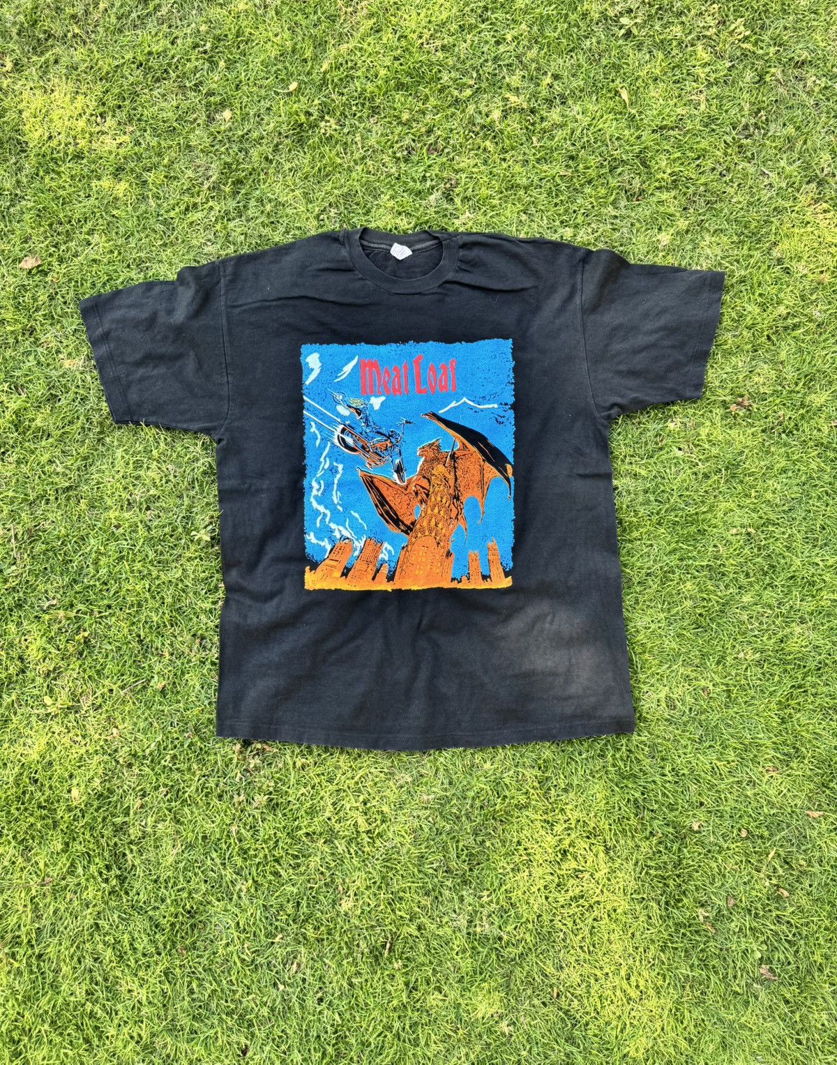 Vintage Vintage Meat Loaf World Tour Band T Shirt Size US XL / EU 56 / 4 - 1 Thumbnail