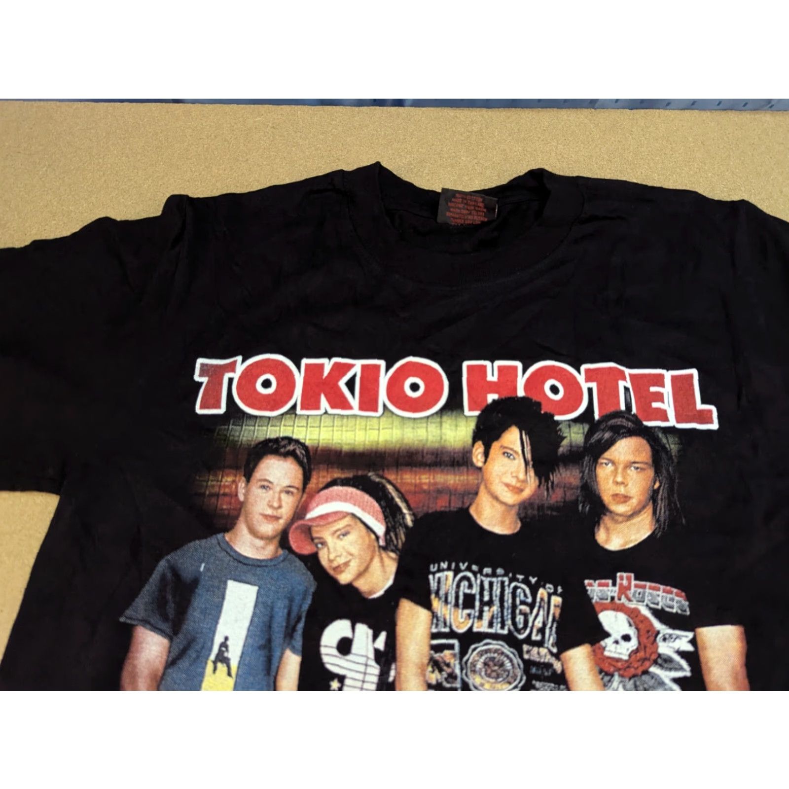 Vintage VINTAGE Tokio Hotel Mens Medium Band Tee Shirt Black © Thunder 90s Style Band Theme Mens_tshirt Size US M / EU 48-50 / 2 - 7 Thumbnail