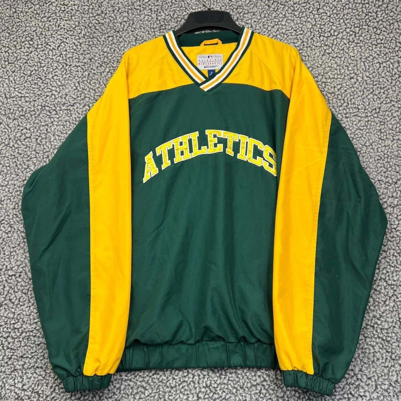 G-III × Vintage Oakland Athletics Windbreaker Jacket Men Pullover V-Neck M Size US M / EU 48-50 / 2 - 1 Thumbnail